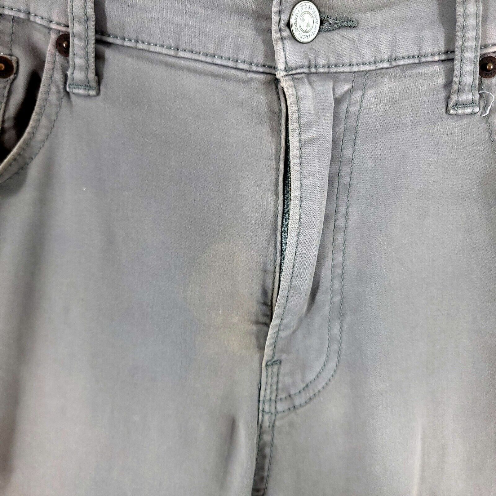 Lucky Brand DAMAGED Lucky Brand 223 Straight Beige Cotton Mid Rise Jeans Size US 36 / EU 52 - 5 Thumbnail