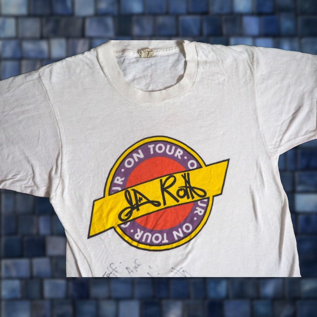 Vintage VTG 80s Screen Stars David Lee Roth Tour Signed Halen Band White Tee T-Shirt S Women/Mens? Size US S / EU 44-46 / 1 - 1 Thumbnail