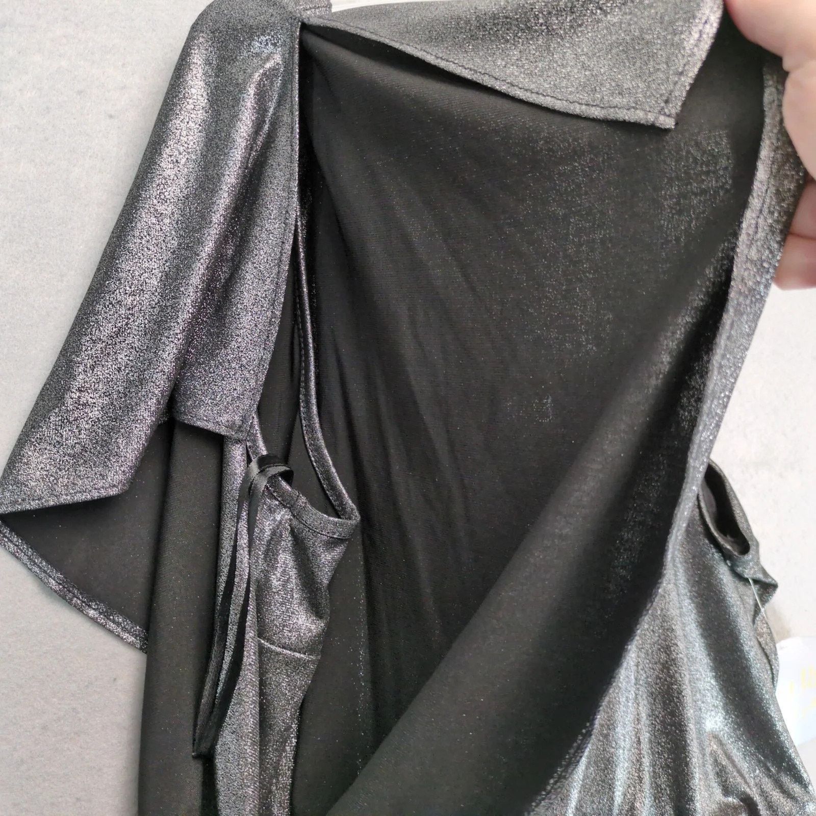 Other NWT Emma & Michele One-Shoulder Metallic Blouson Dress XL Size XL / US 12-14 / IT 48-50 - 9 Thumbnail