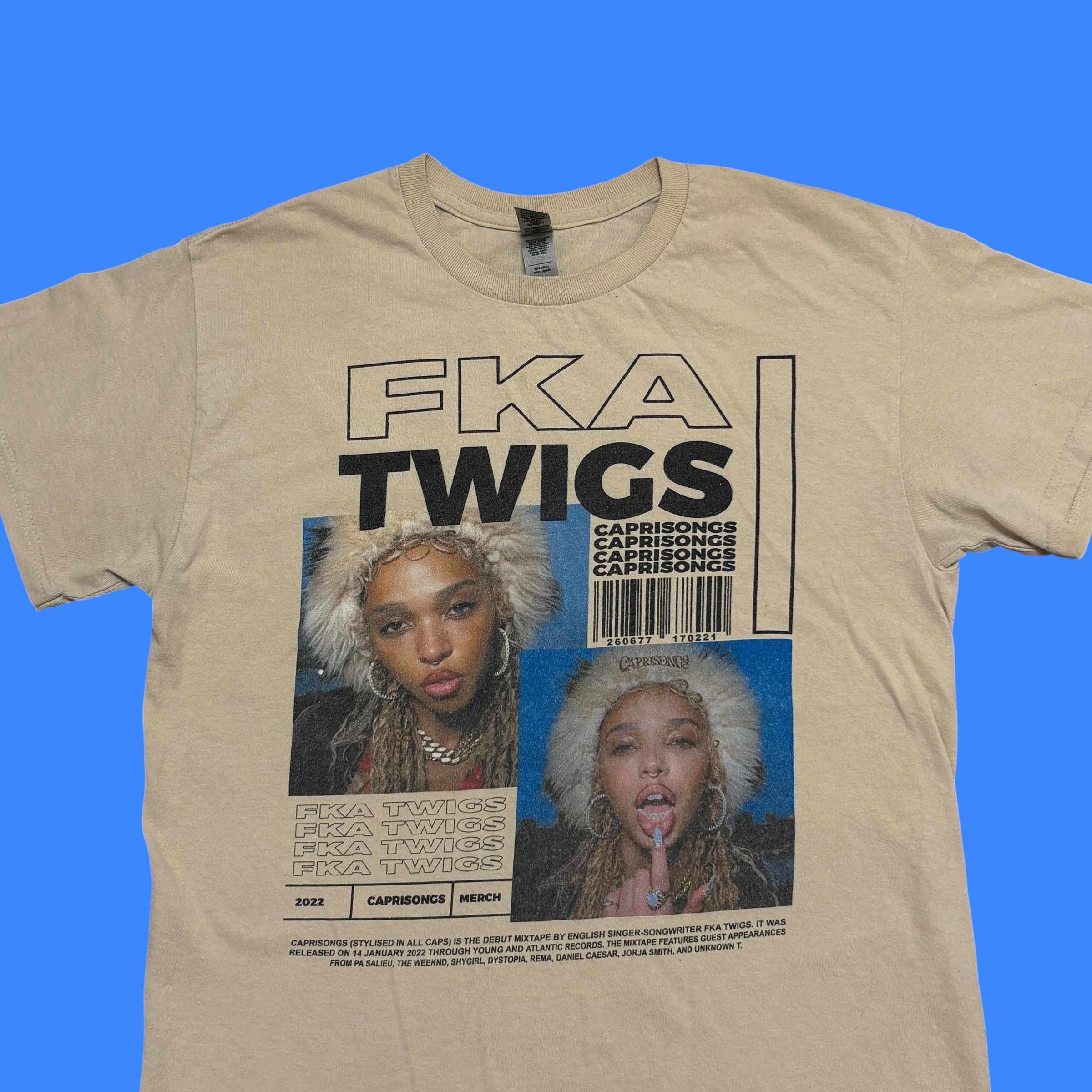 Band Tees FKA Twigs Shirt Tour Indie Band Tee Arca Bjork Trip Hop Size US M / EU 48-50 / 2 - 2 Thumbnail
