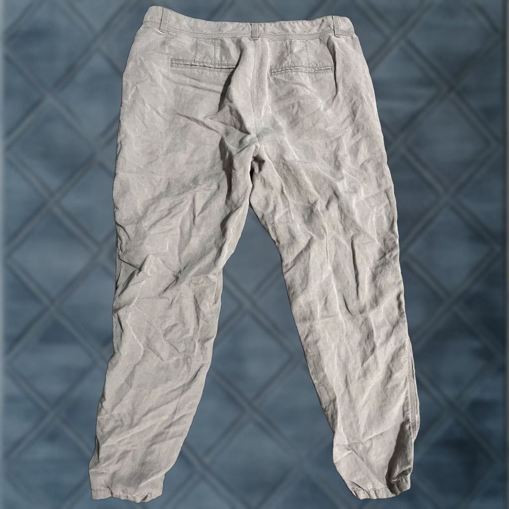 Ann Taylor VINTAGE Ann Taylor Loft Pants Womens Size 12 Ankle Linen Lyocell Gray Casual Travel Size 34" / US 12 / IT 48 - 1 Thumbnail