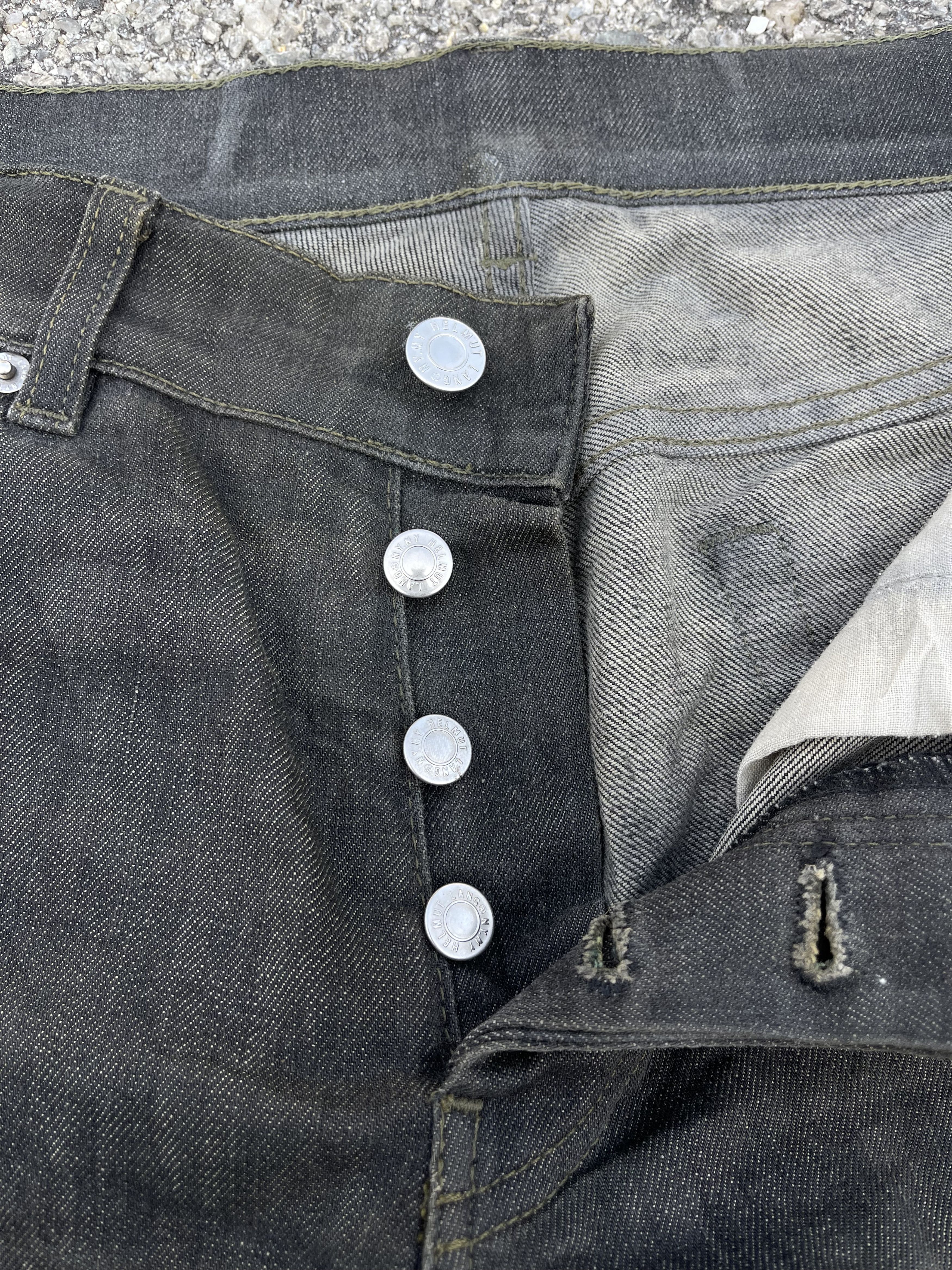 Designer × Helmut Lang × Vintage Vintage Helmut Lang Low Waist Contour Fit Raw Elastic Denim Size US 31 - 5 Thumbnail