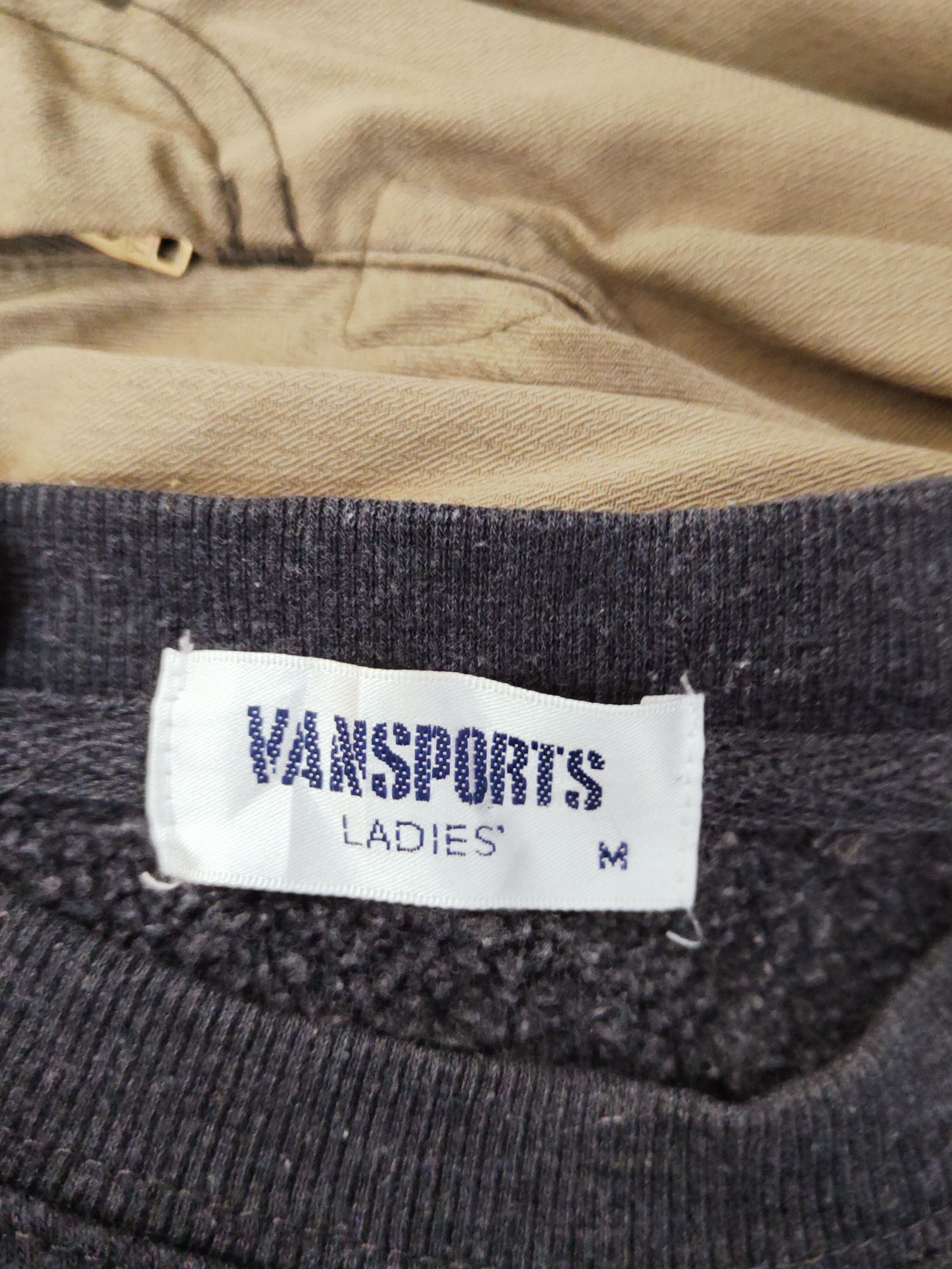 Japanese Brand × Vintage Rare Stuff 🔥 Vansports Dark Gray Sweatshirts Size M / US 6-8 / IT 42-44 - 14 Thumbnail