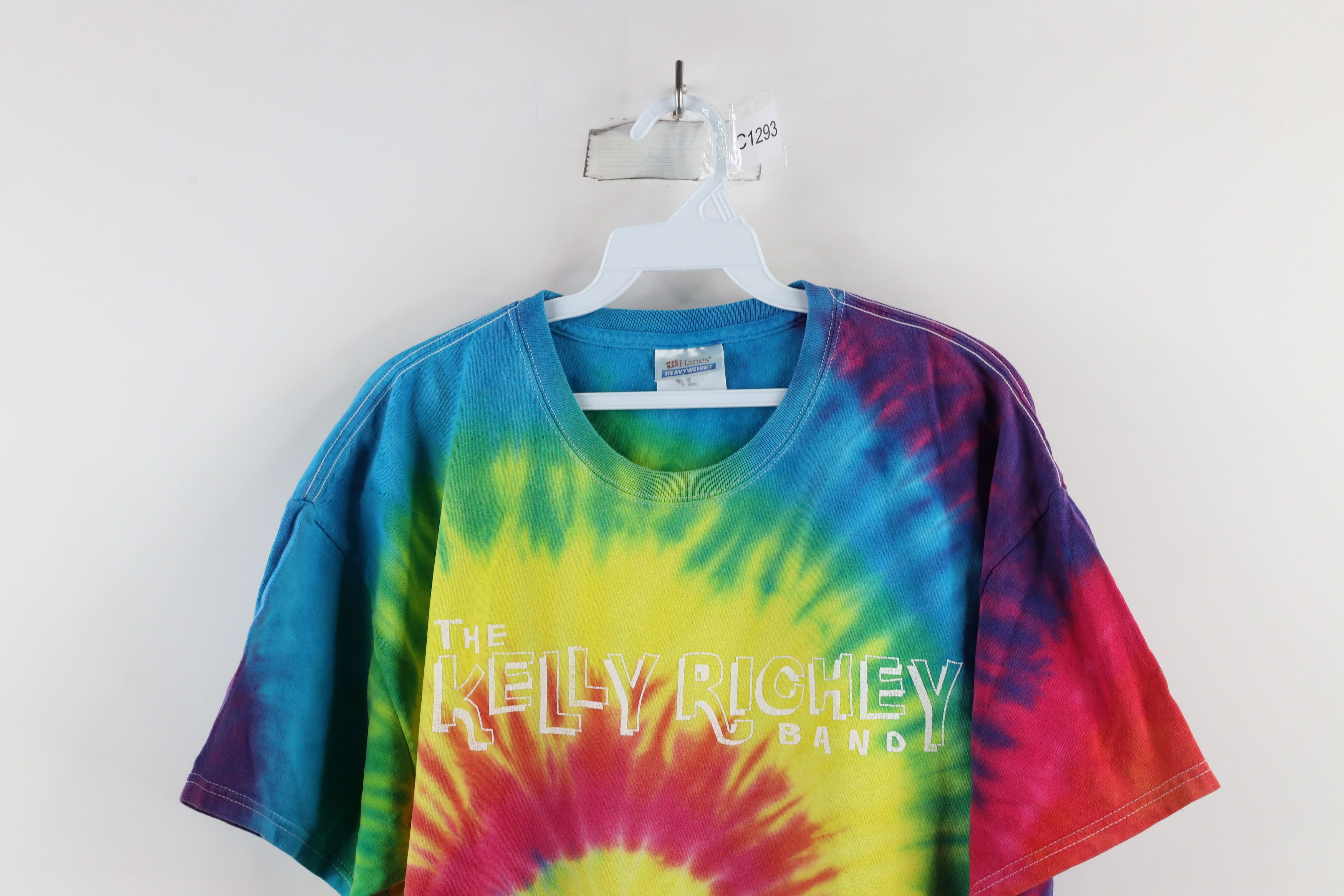 Vintage Vintage Rainbow Tie Dye The Kelly Richey Band T-Shirt Size US XL / EU 56 / 4 - 2 Thumbnail