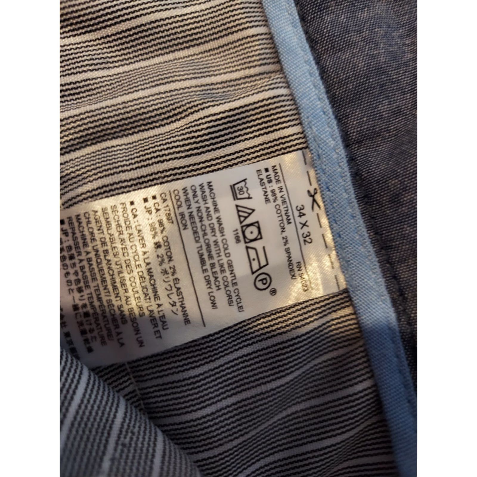 Banana Republic Banana Republic Pants Chino Straight Leg 34x32 Gray Mens Regular White? Size US 34 / EU 50 - 5 Thumbnail