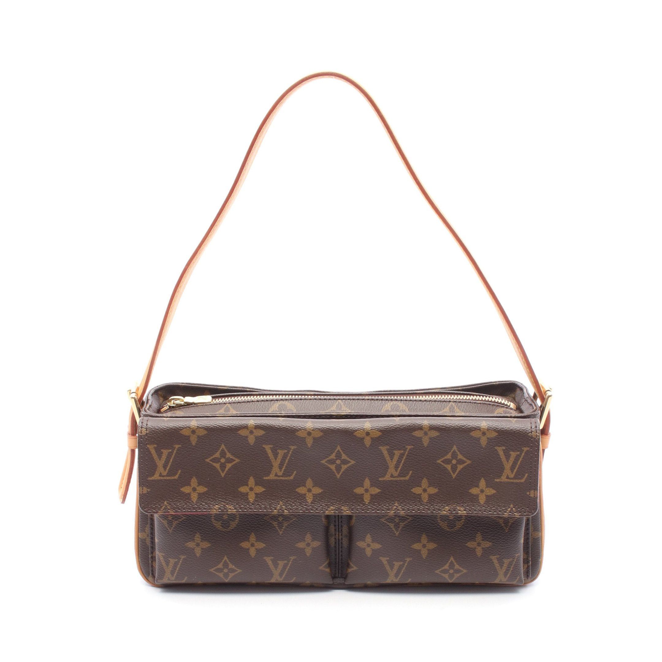 Louis Vuitton Louis Vuitton Vivacite Mm Monogram Shoulder Bag Leather Brown Size ONE SIZE - 1 Thumbnail