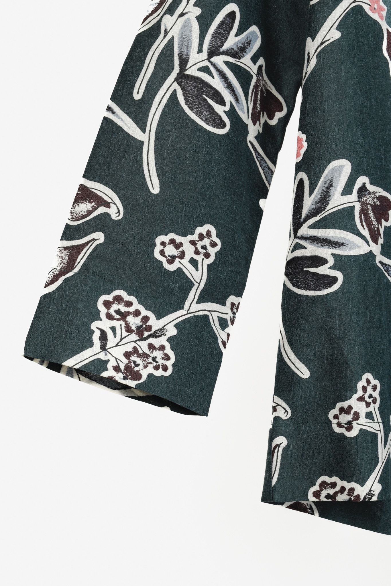 Marni Marni 2015 Green Cotton Silk Floral Print Blouse Size S / US 4 / IT 40 - 5 Thumbnail