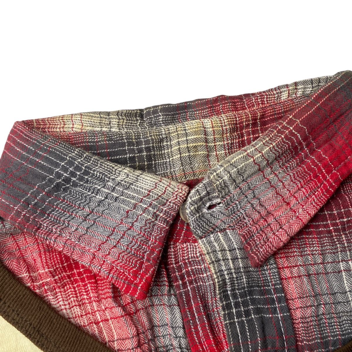 Hysteric Glamour 2000's Body Glove Double Layer Poem Plaid L/S Size US M / EU 48-50 / 2 - 5 Thumbnail