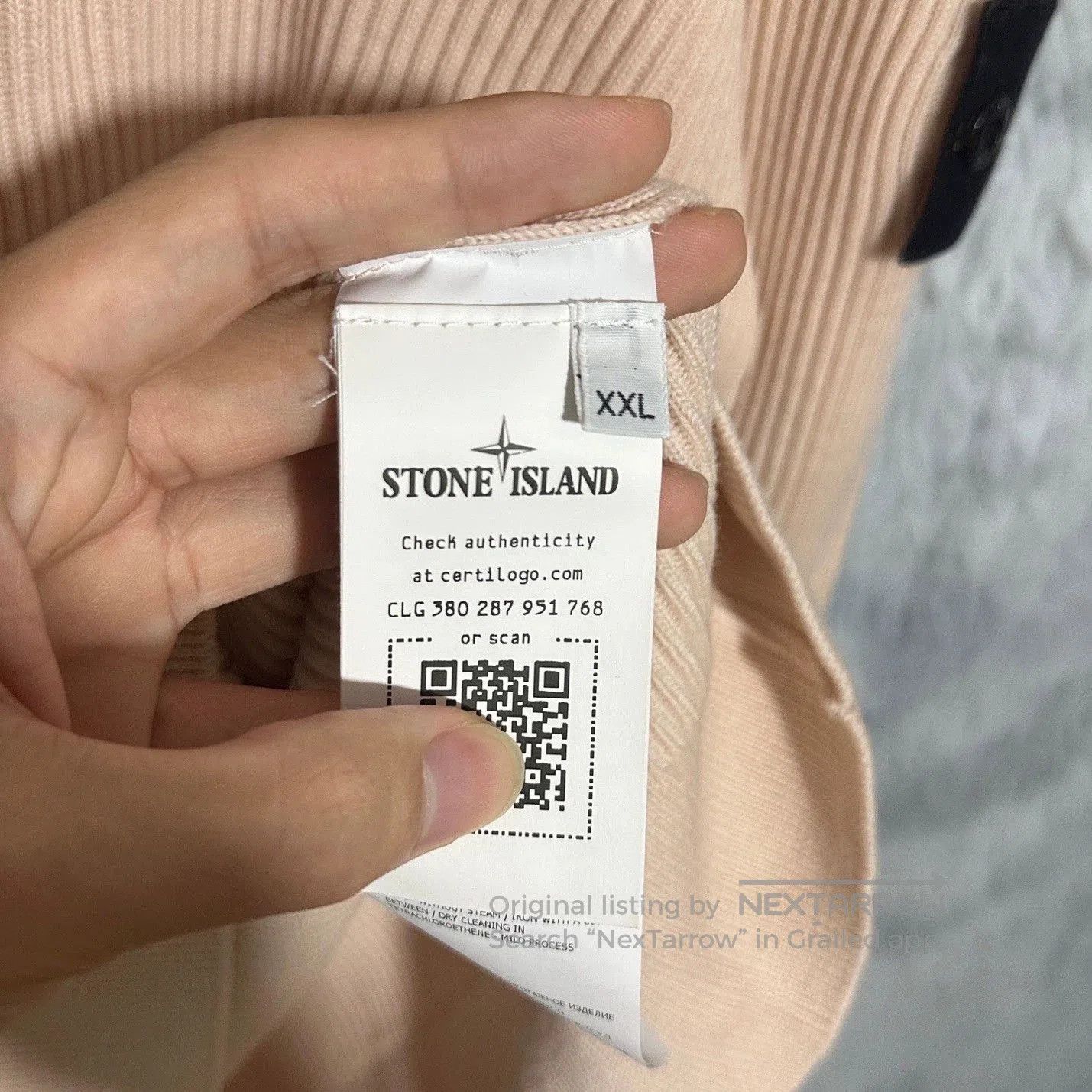 Stone Island stone island pink wool knit sweatshirt XXL. Size US XXL / EU 58 / 5 - 6 Thumbnail