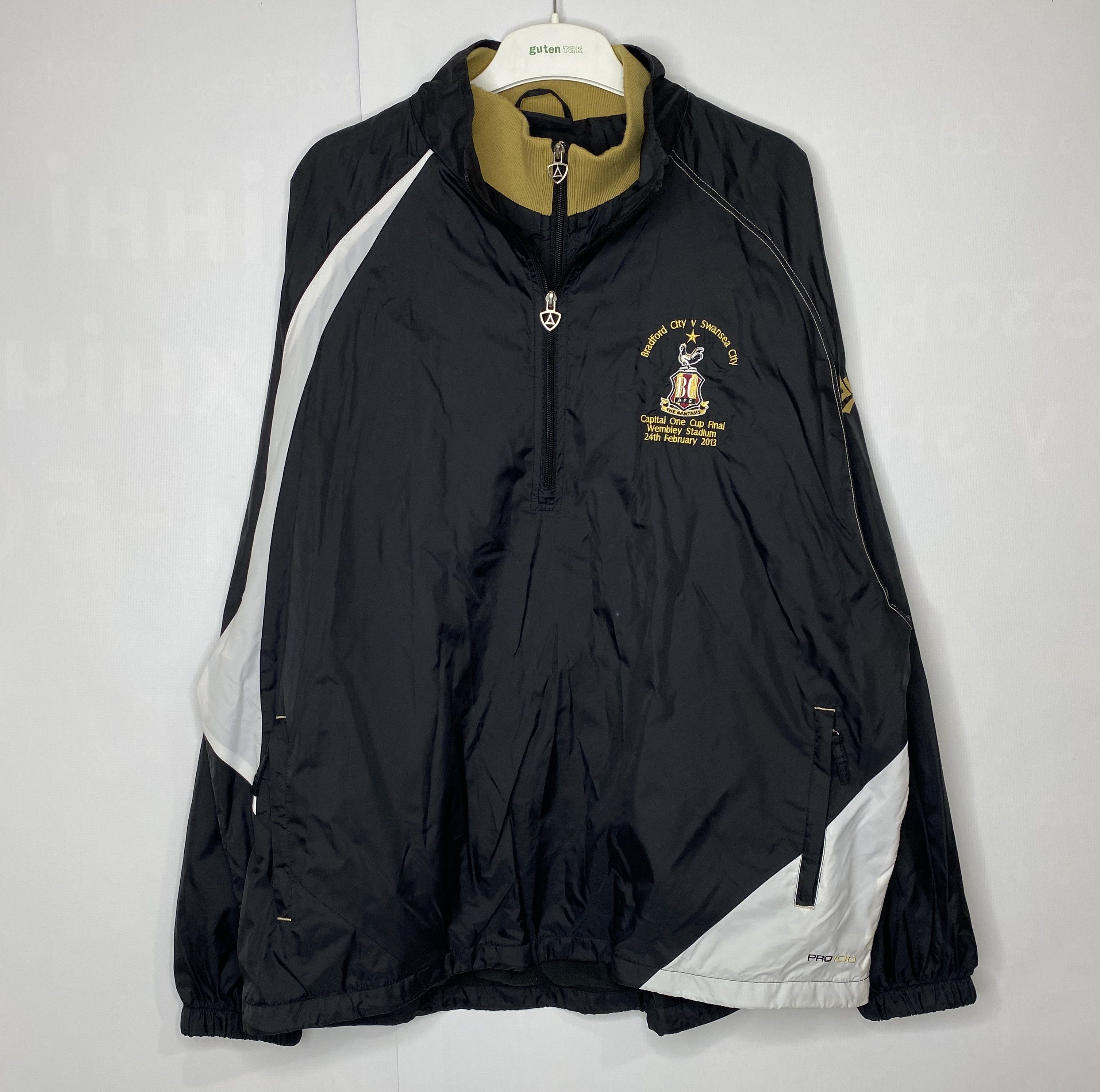 Vintage BRADFORD CITY 2013 CUP FINAL TRAINING FOOTBALL SOCCER JACKET Size US XXL / EU 58 / 5 - 1 Thumbnail