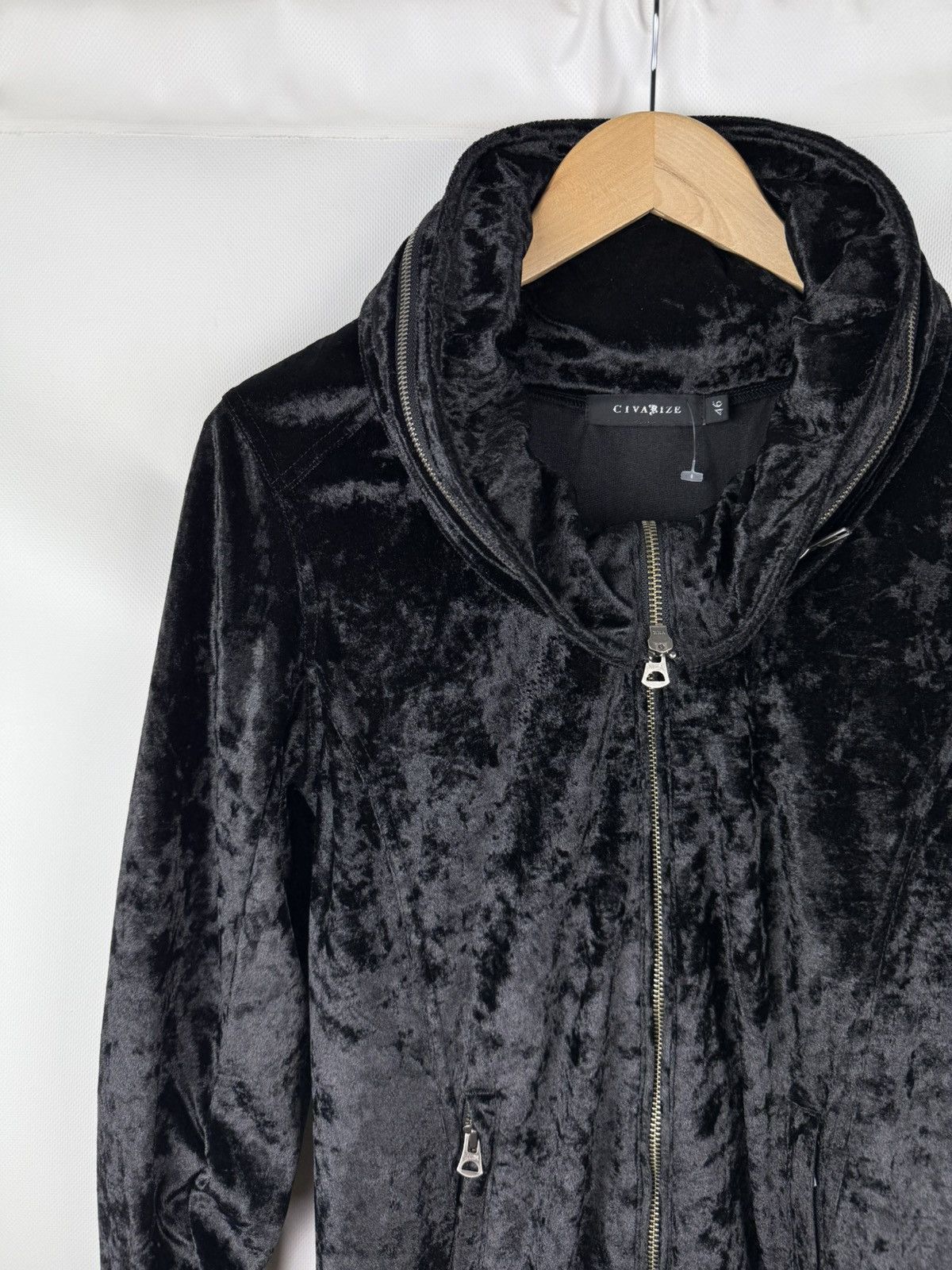 CIVARIZE × Japanese Brand Civarize Y2K Gothic Studded Velour Full Zip Track Top Jacket Size L / US 10 / IT 46 - 14 Thumbnail