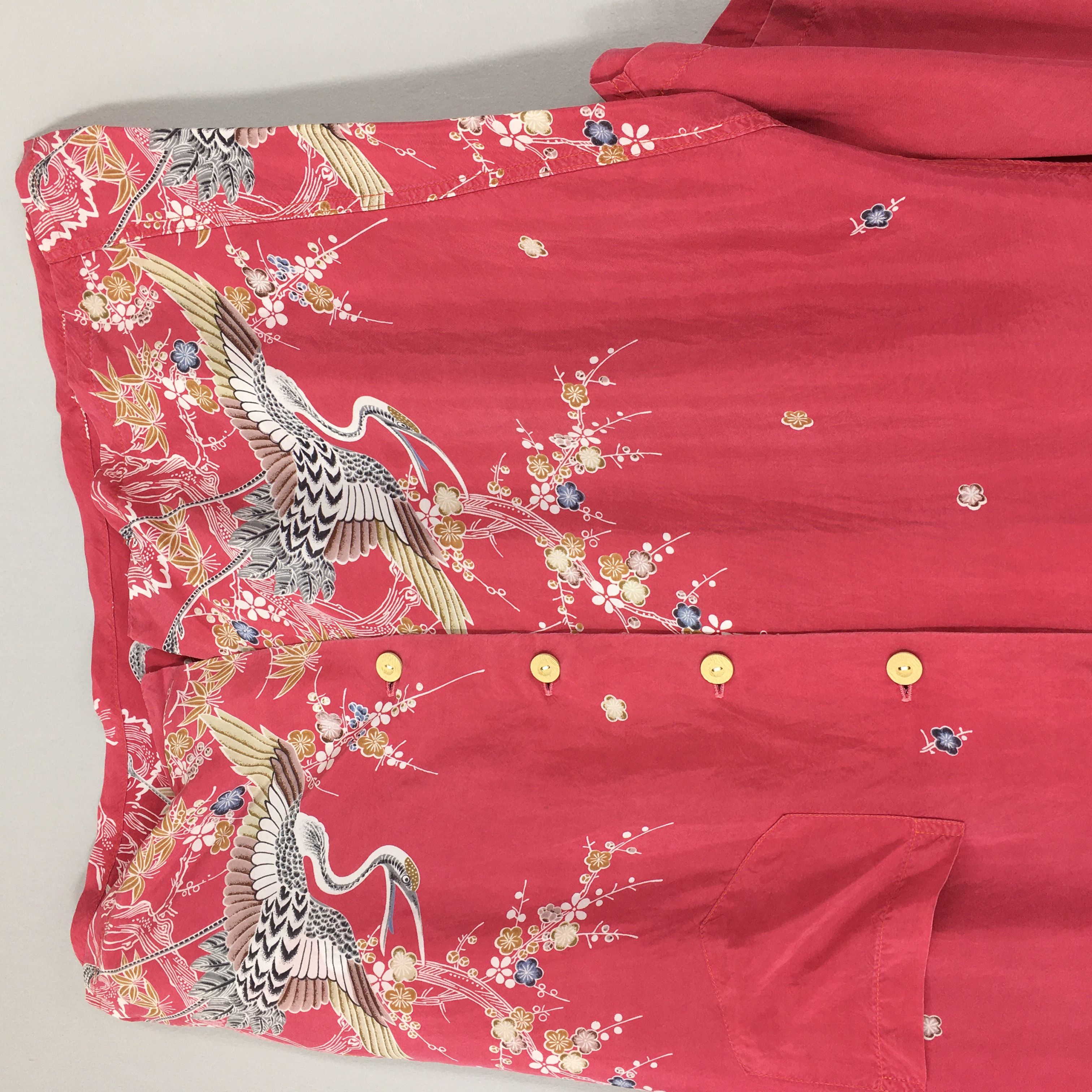 Duke Kahanamoku Vintage 80s Kamehameha Rockabilly Hawaiian Phoenix Bird Hale Size US M / EU 48-50 / 2 - 4 Thumbnail