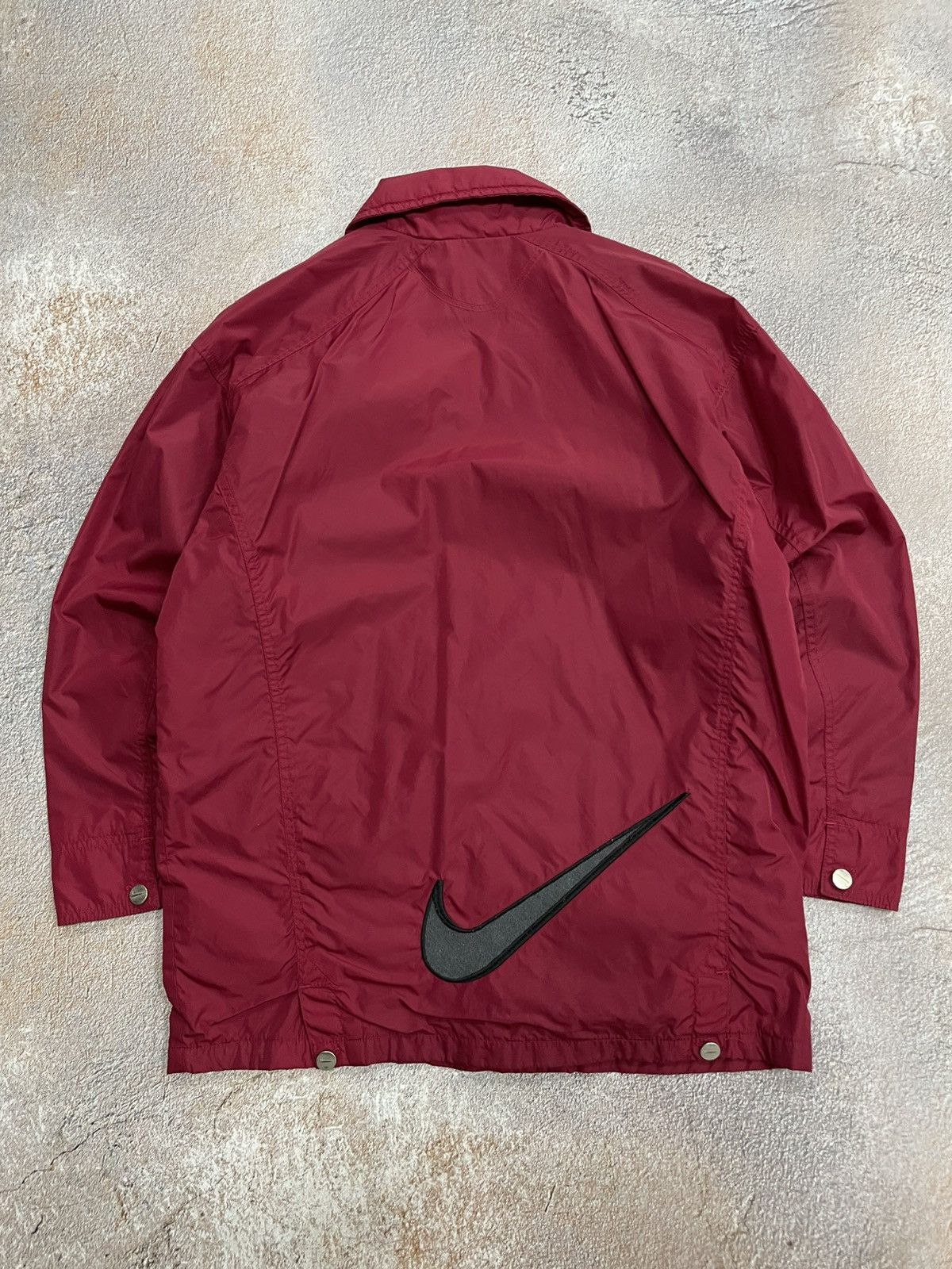 Nike Vintage Nike Big Swoosh Nylon Jacket Size US S / EU 44-46 / 1 - 8 Thumbnail
