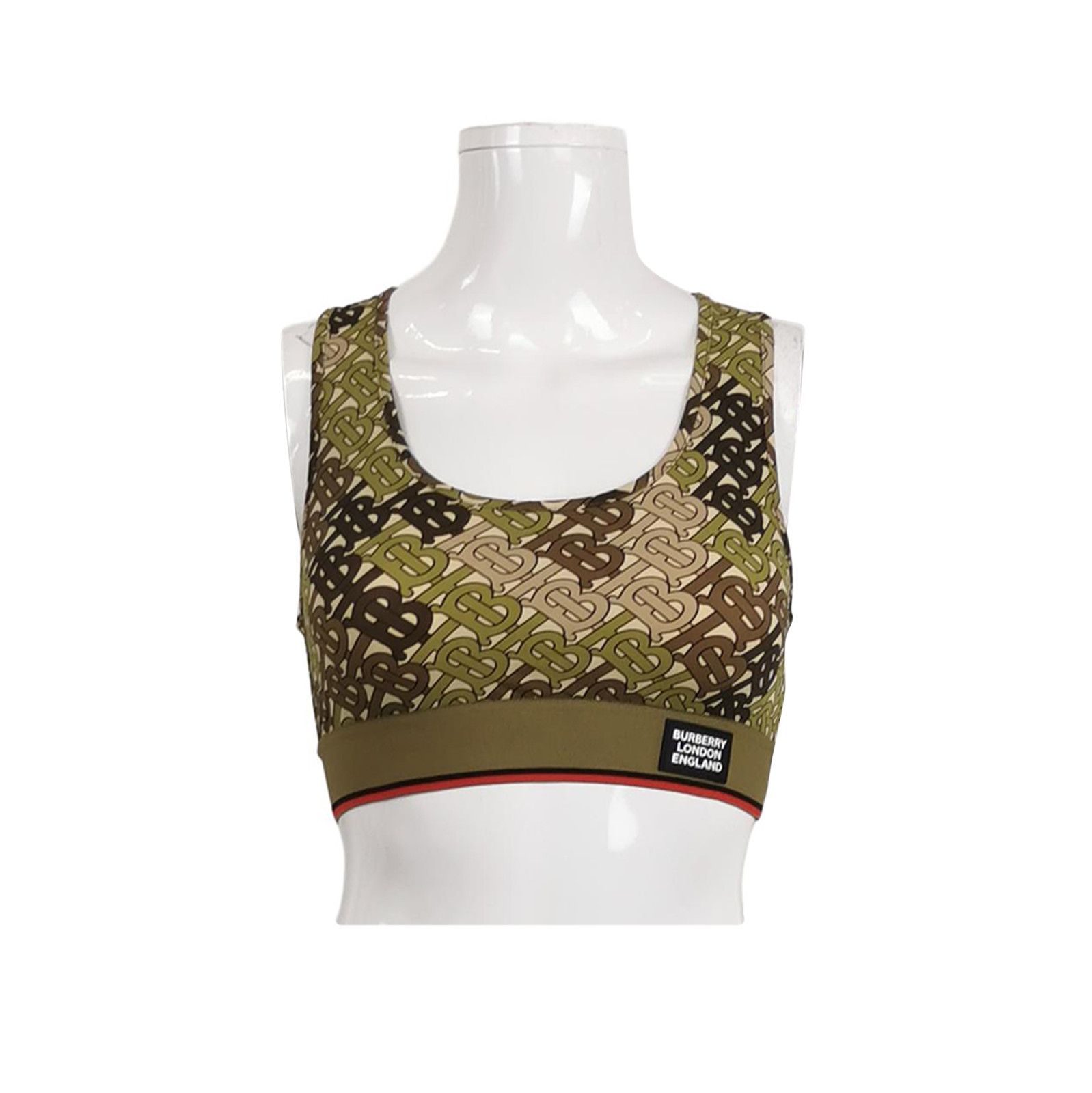 Burberry Burberry Colorblock TB Logo Sports Bra XS 0079 Size US XS / EU 42 / 0 - 1 Thumbnail