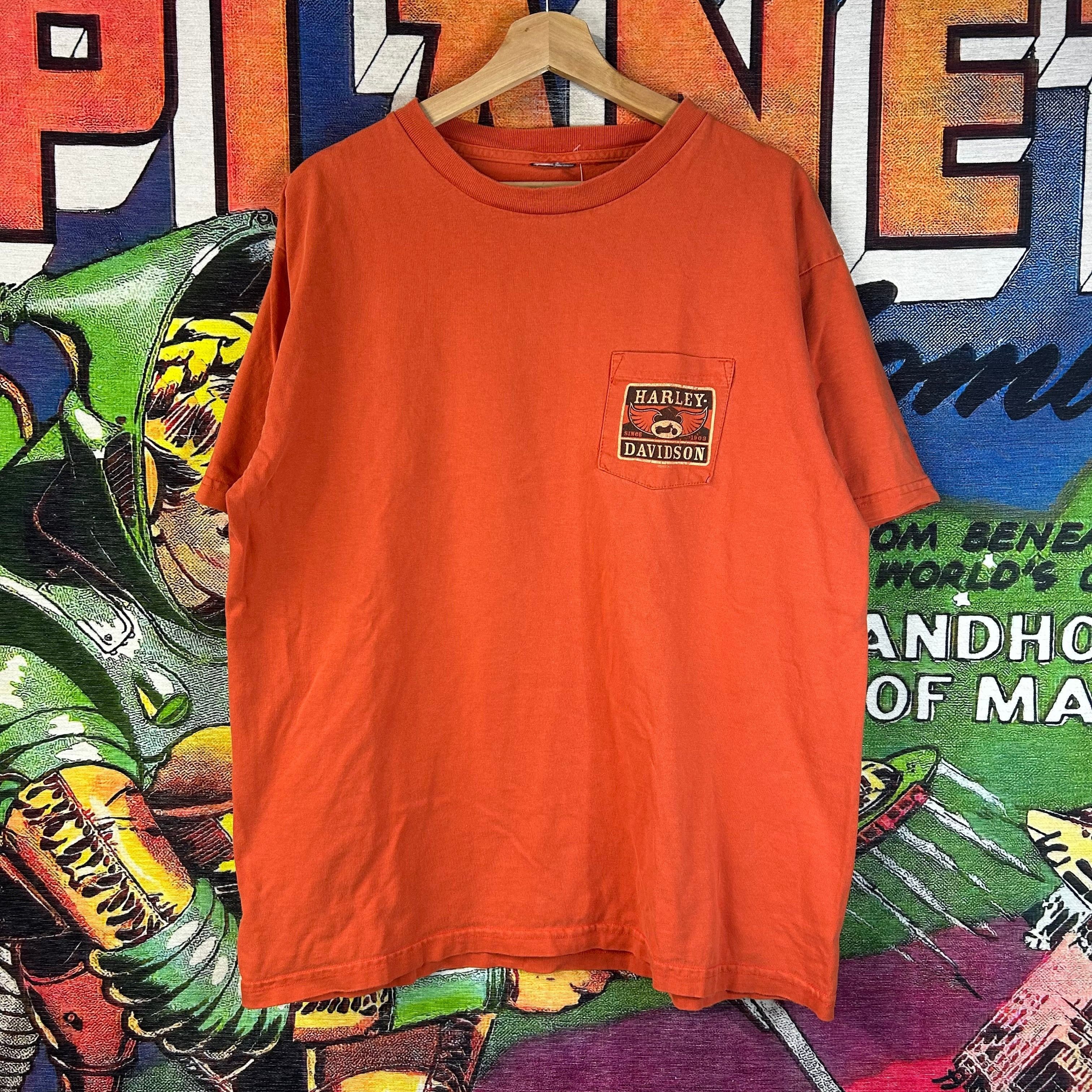 Harley Davidson Harley Davidson North Carolina Pocket Tee Size Large Size US L / EU 52-54 / 3 - 1 Thumbnail