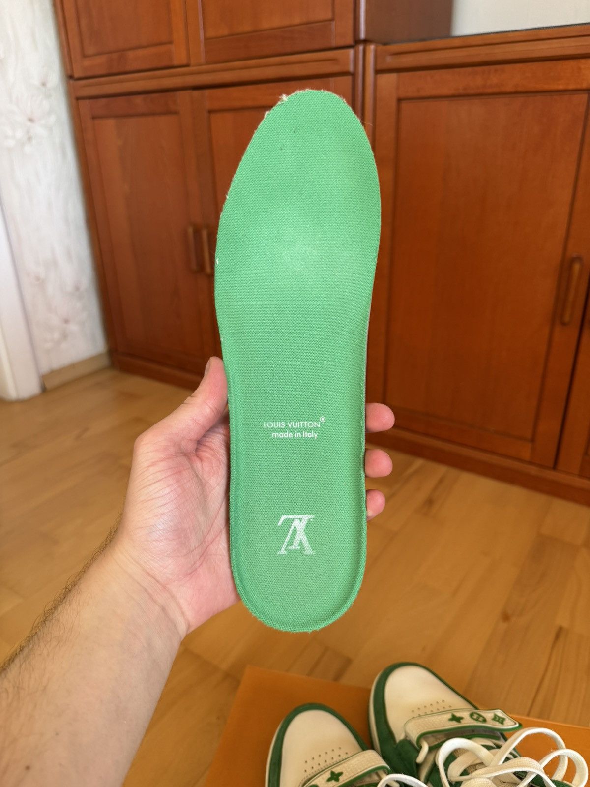 Louis Vuitton Louis Vuitton LV Trainer Velcro Strap Green Denim Size US 10 / EU 43 - 15 Thumbnail