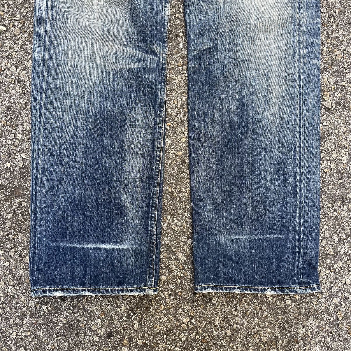 Levi's Vintage Levis 503 Redline Distressed Jeans Rusty Wash Denim Size US 31 - 3 Thumbnail