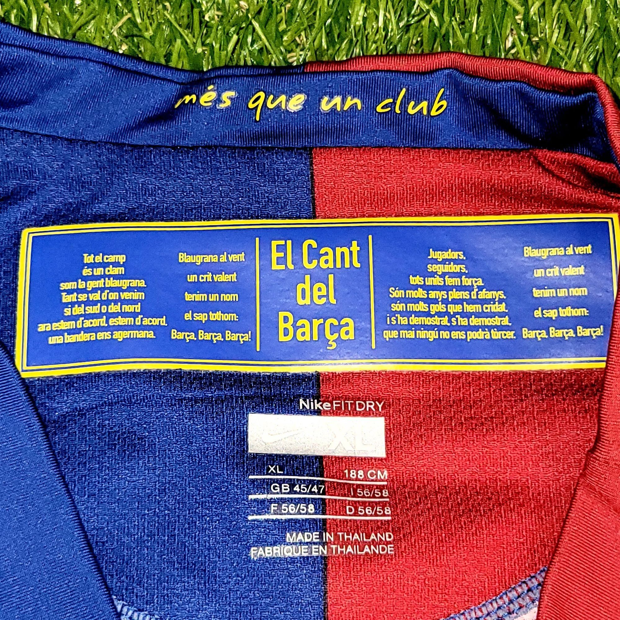 Messi Barcelona 2008 2009 Long Sleeve Soccer Jersey XL