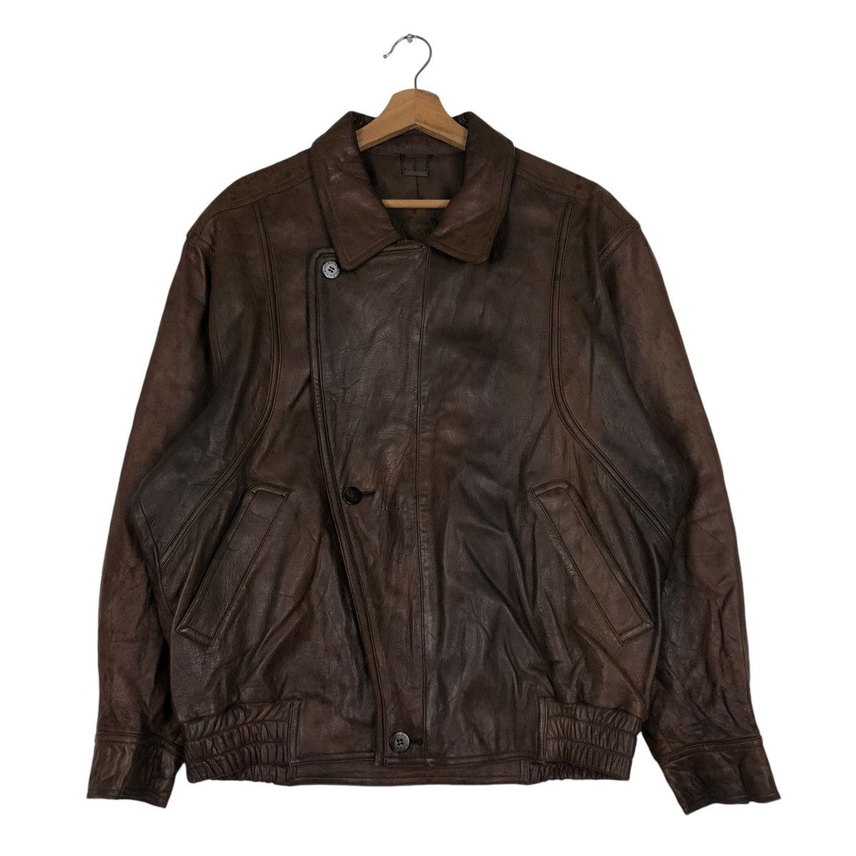 Lancel 🔥VINTAGE BIKER LEATHER JACKET LANCEL PARIS Size US M / EU 48-50 / 2 - 3 Thumbnail