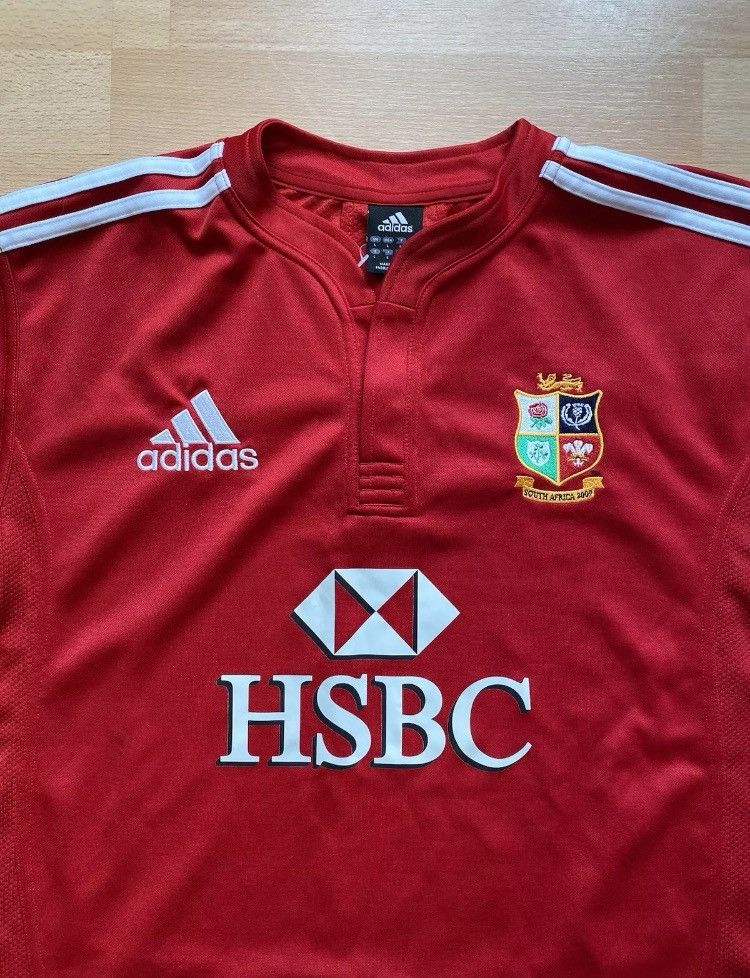 Adidas 2009 British Irish Lions South Africa Tour Mens Jersey Rugby Size US L / EU 52-54 / 3 - 2 Thumbnail