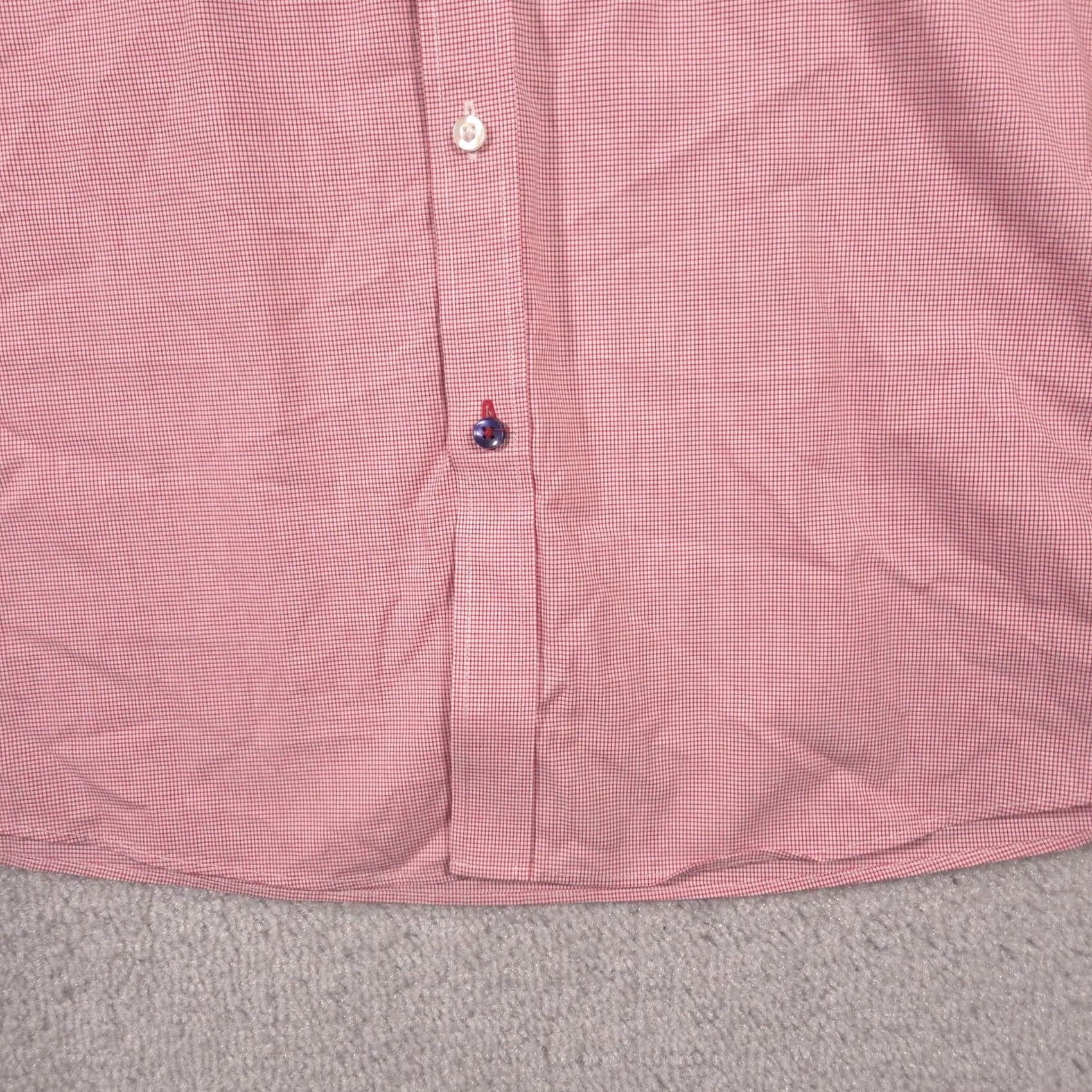 Tommy Hilfiger Tommy Hilfiger Dress Shirt Mens 17.5 34/35 Pink Slim Fit Non-Iron Long Sleeve Shirt Mens Pink Slim Fit Non-Iron Long Sleeve Dress Shirt Size 48R - 4 Thumbnail