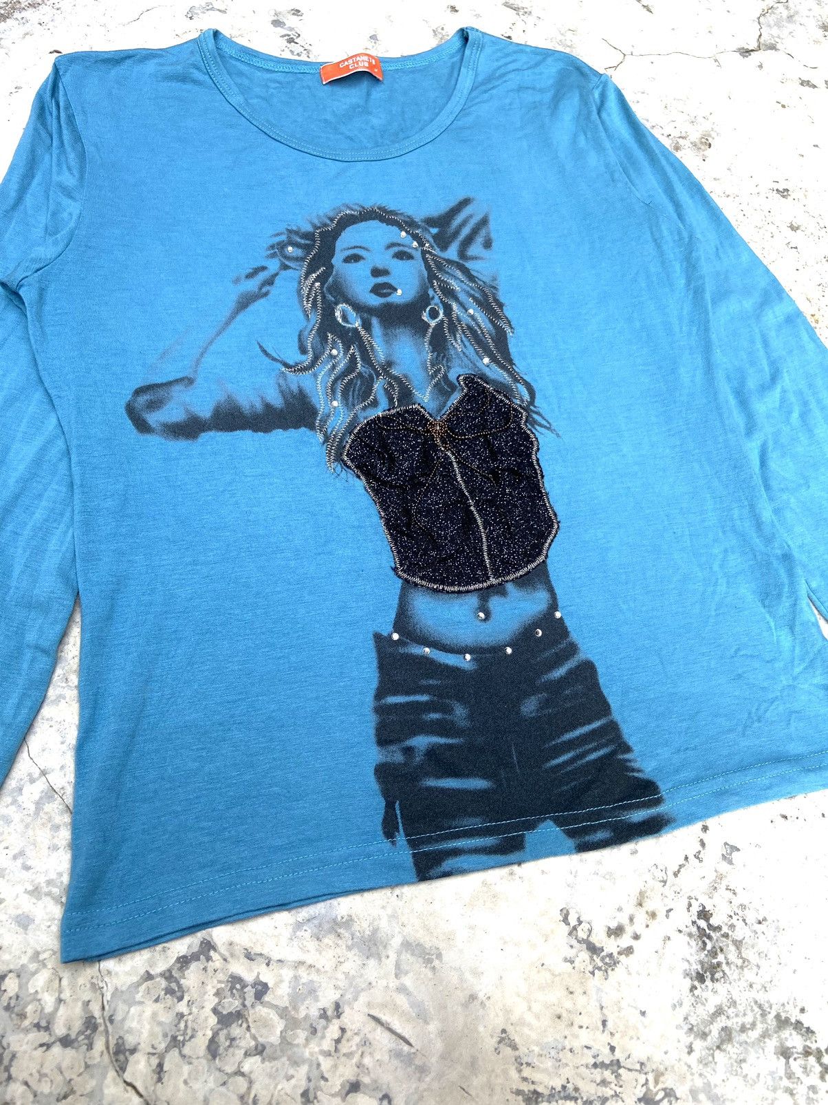 If Six Was Nine Vtg Y2K castanets club women art 3G long sleeve t-shirt Size S / US 4 / IT 40 - 3 Thumbnail