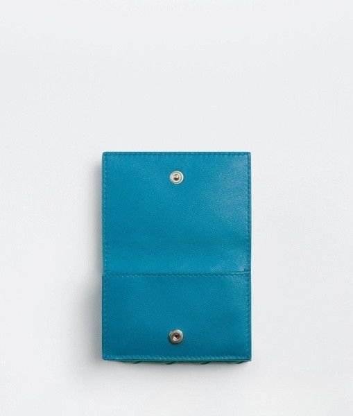Bottega Veneta o1n1vont1224 Size: OS / Small Tri-Fold Wallet in Blue Size ONE SIZE - 4 Thumbnail