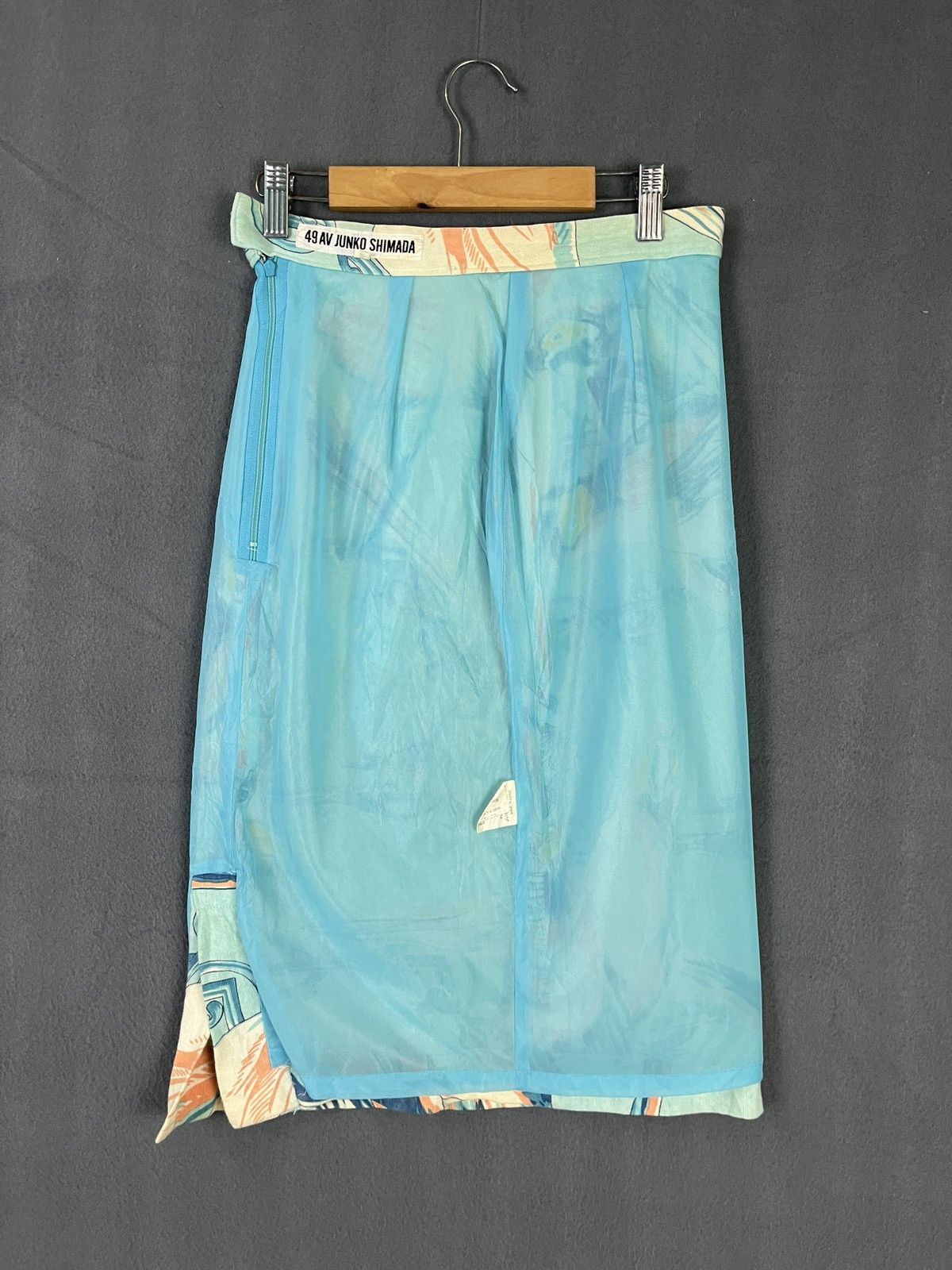 Junko Shimada × Vintage 49 AV Junko Shimada Bird Art High Waist Skirt Size 26" / US 2 / IT 38 - 6 Thumbnail