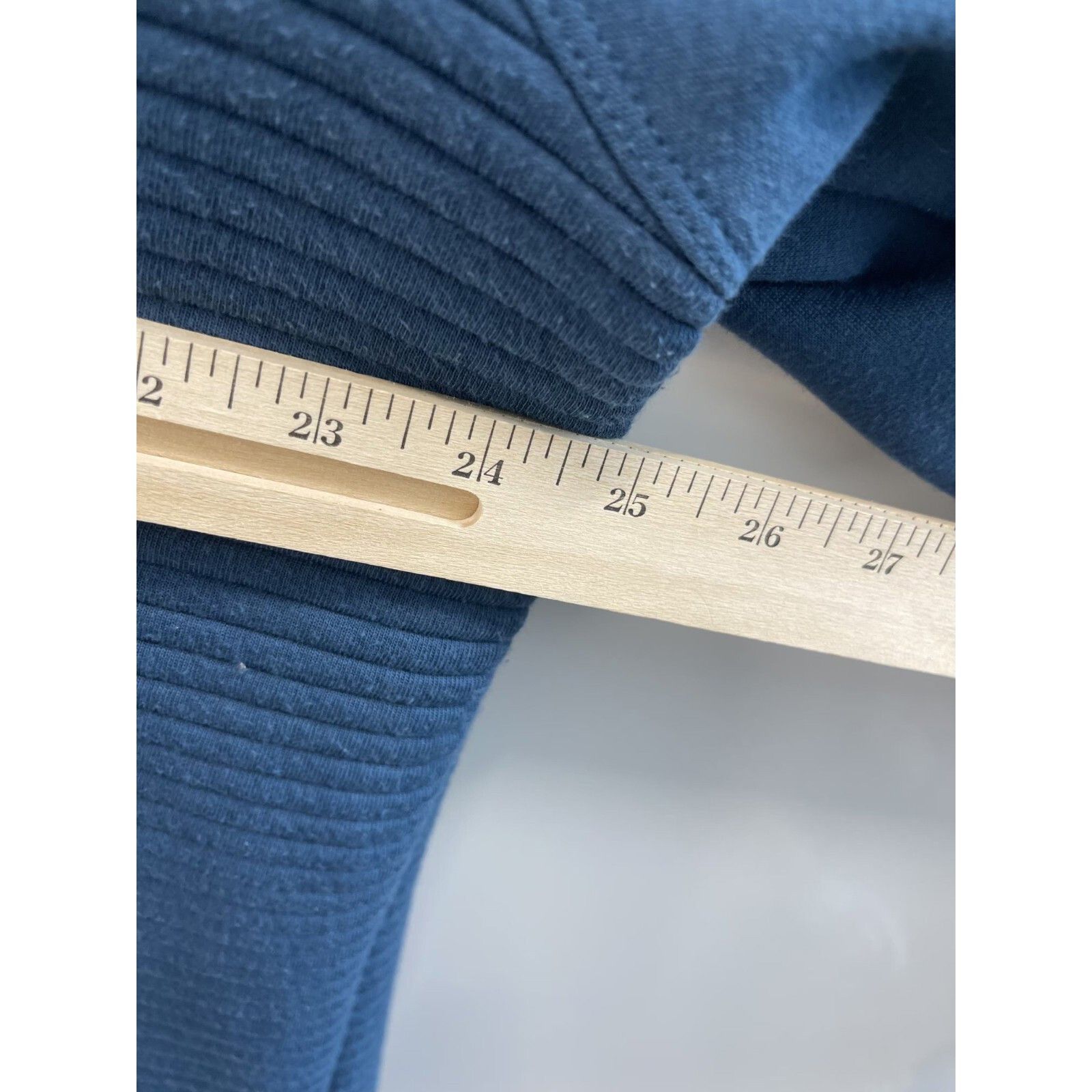 The North Face VTG 90S Y2K RARE NORTHFACE RIBBED BLUE 1/4 ZIP PULLOVER SWEA Size US L / EU 52-54 / 3 - 7 Thumbnail