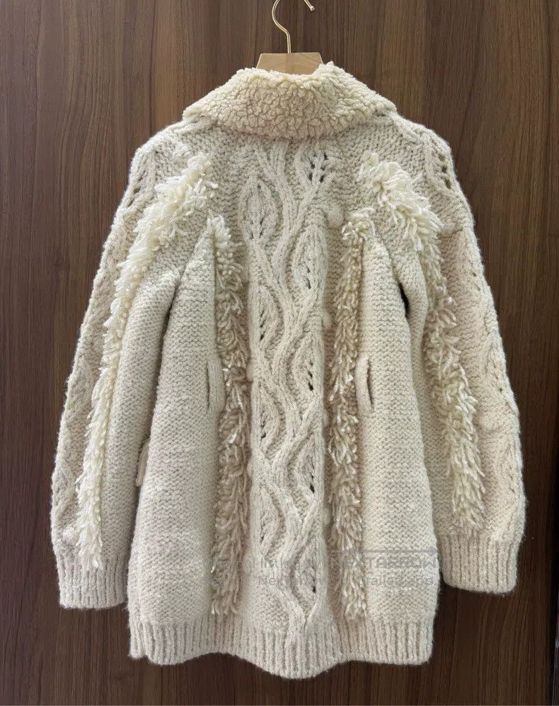 Chanel Chanel Gold double C buckle wool blend knitted cardigan co Size XXS / US 00 / IT 34 - 2 Thumbnail