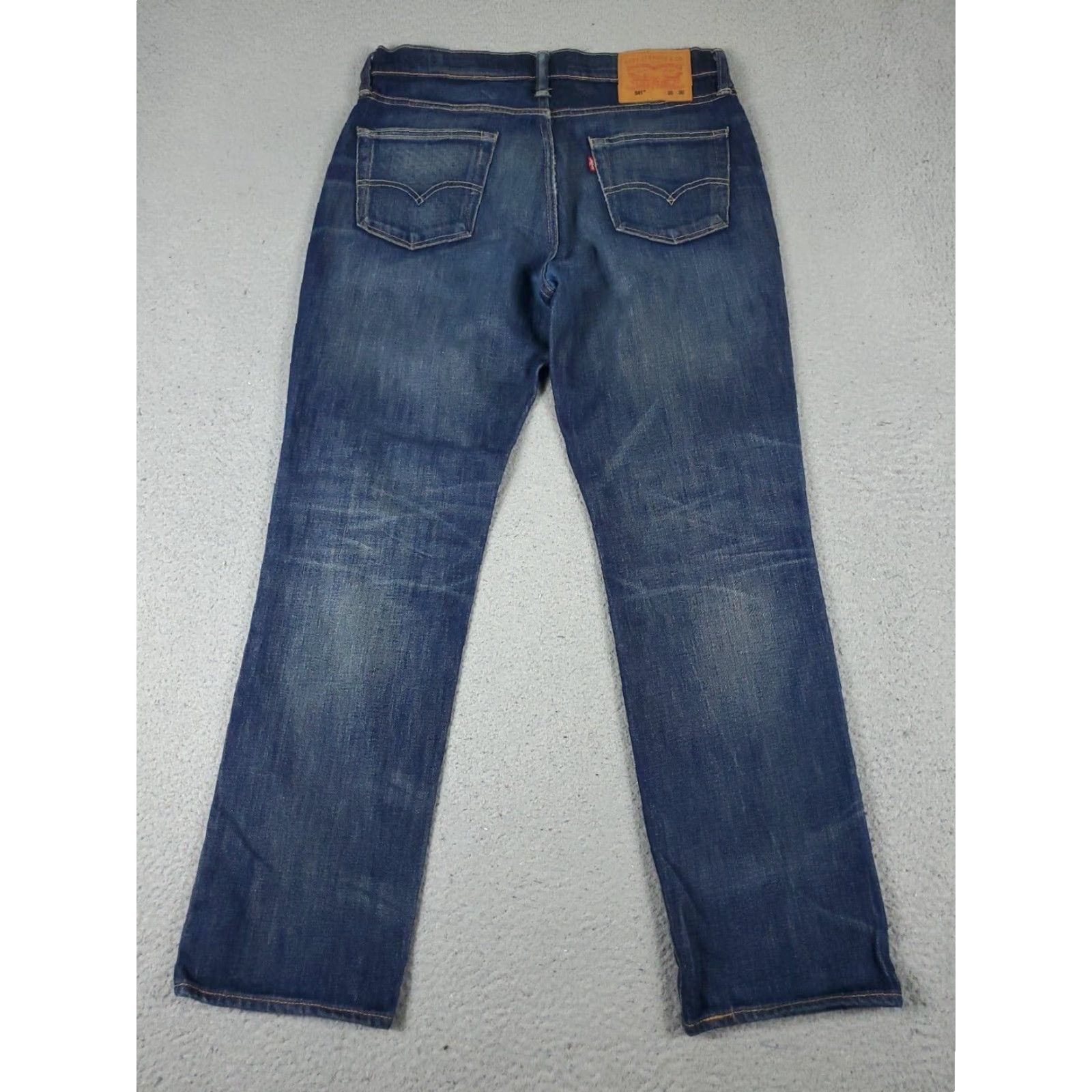 Levi's Levis 541 Athletic Fit Straight Leg Blue Denim Jeans Mens Size 30x30 Size US 30 / EU 46 - 7 Thumbnail