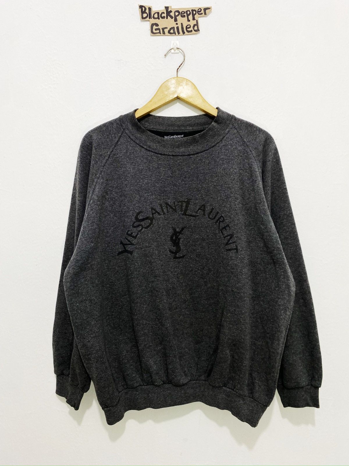Yves Saint Laurent Vintage Yves Saint Laurent YSL Sweatshirt Size US L / EU 52-54 / 3 - 1 Thumbnail