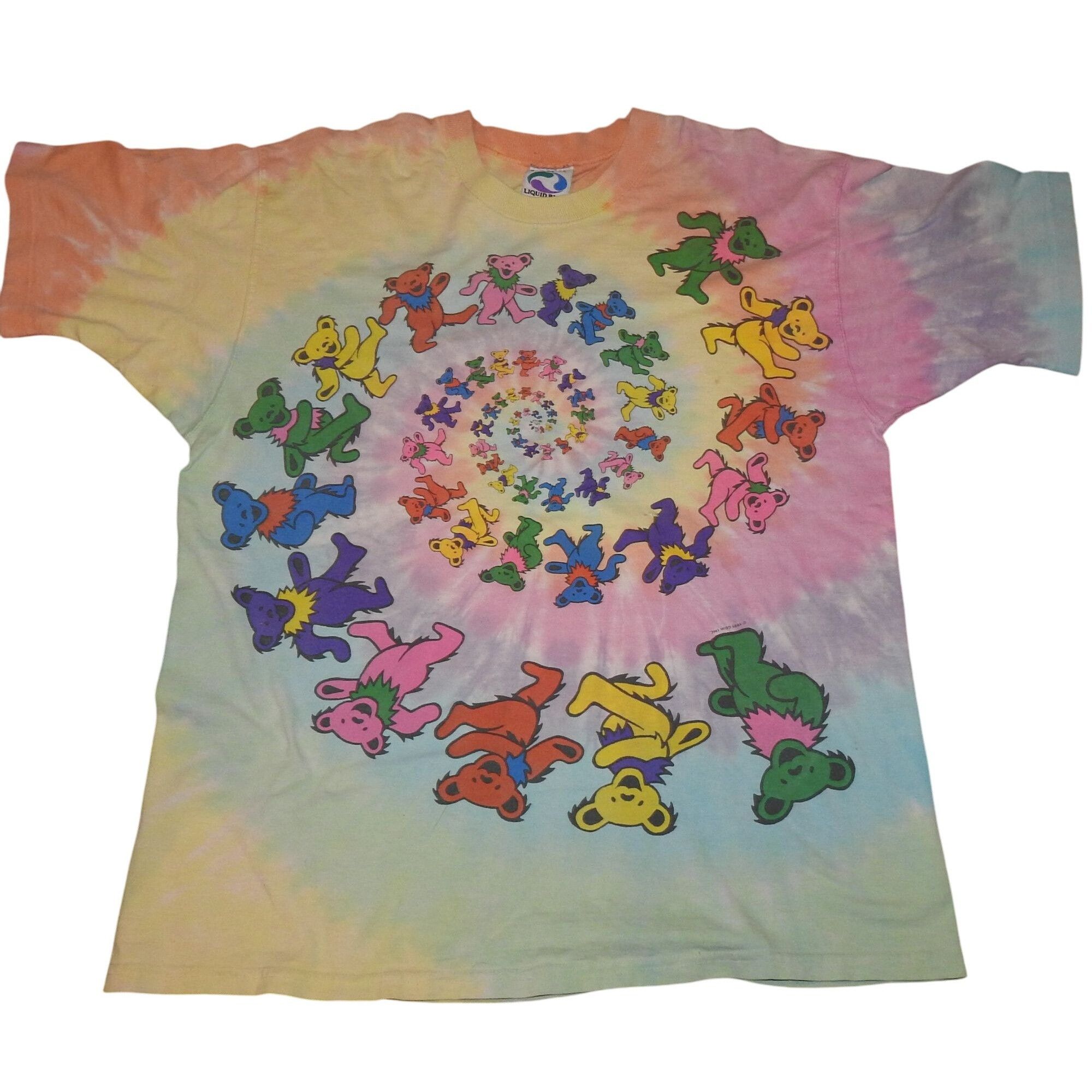 Liquid Blue Vintage 1995 Grateful Dead Liquid Blue Dancing Bears Spiral Size US L / EU 52-54 / 3 - 1 Thumbnail