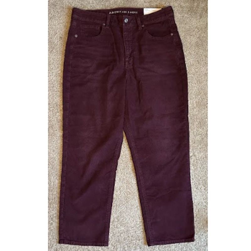 American Eagle Outfitters NWT American Eagle Outfitters Corduroy Straight Mom Jeans 14 Size 36" / US 14 / IT 50 - 4 Thumbnail