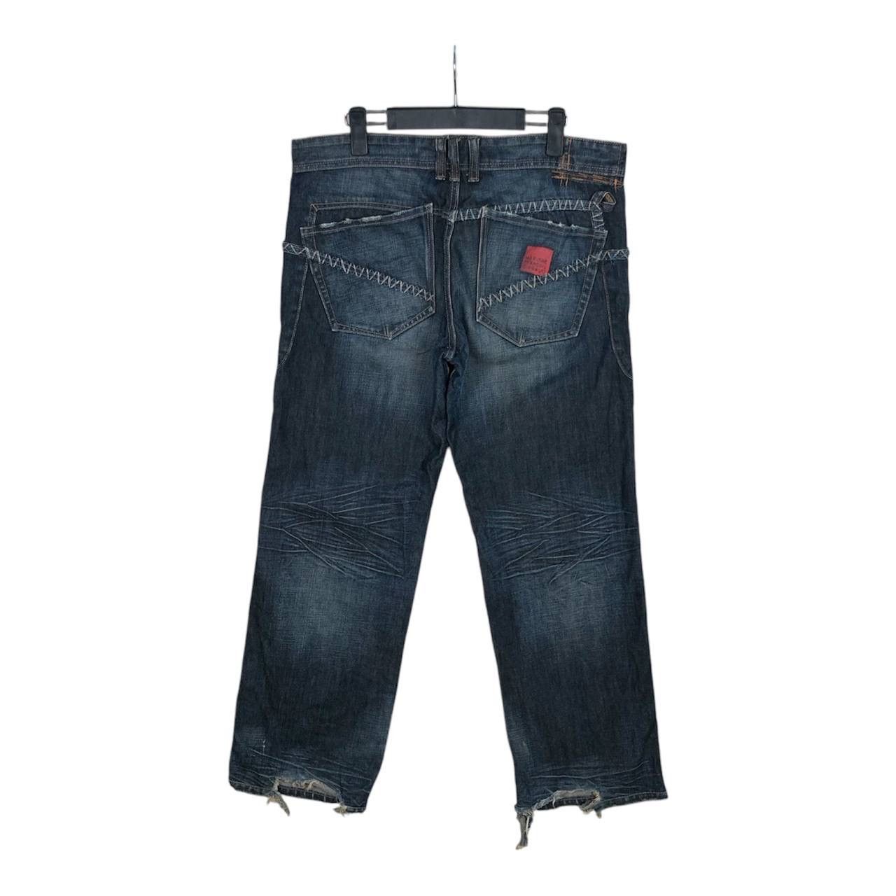 If Six Was Nine × Marithe + Francois Girbaud 2000s Marithe Francois Girbaud Distresses Ripped Jeans Size US 36 / EU 52 - 2 Thumbnail