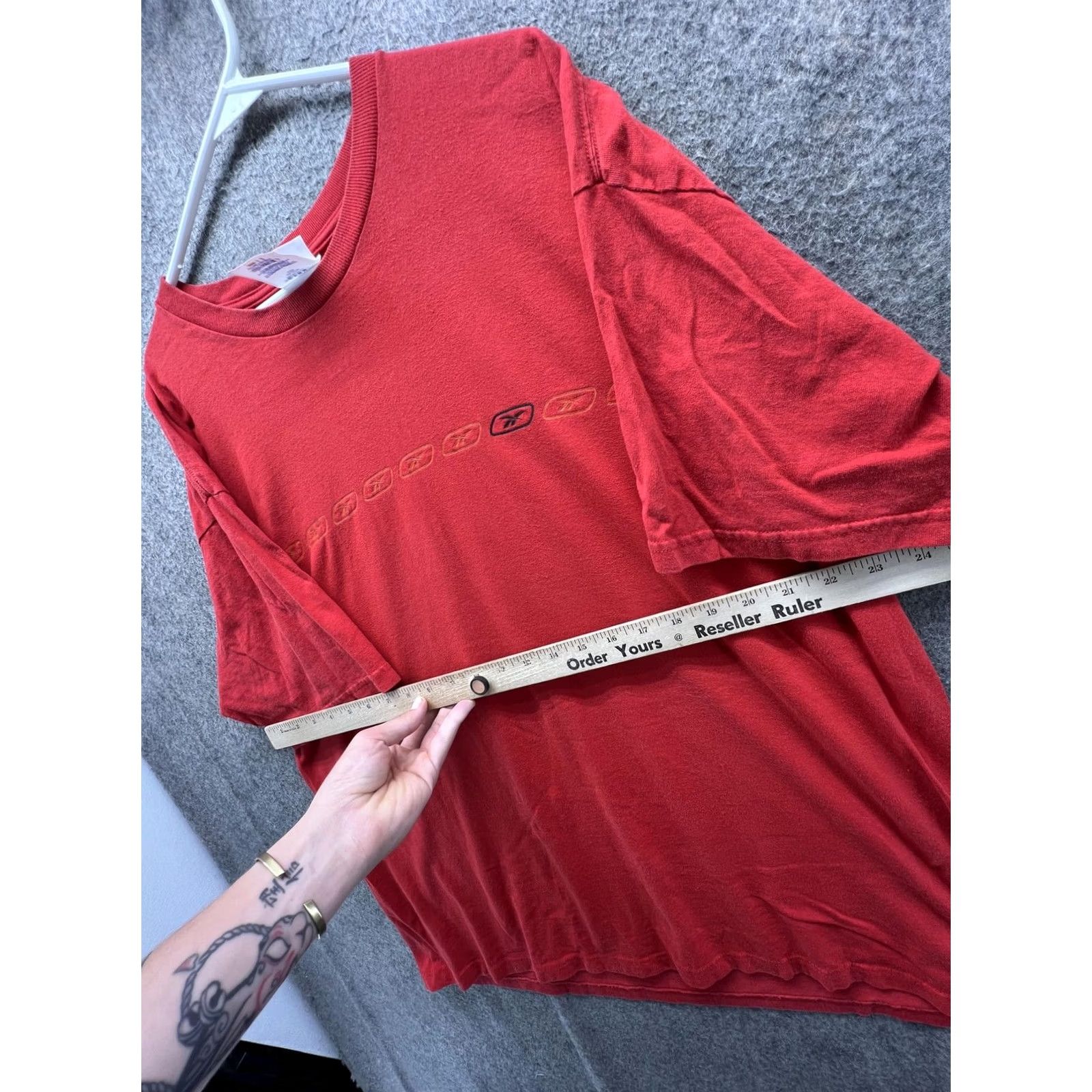 Reebok Reebok Shirt Mens XL Red Vector Logo Graphic Tee Athletic Casual Cotton Size US XL / EU 56 / 4 - 4 Thumbnail