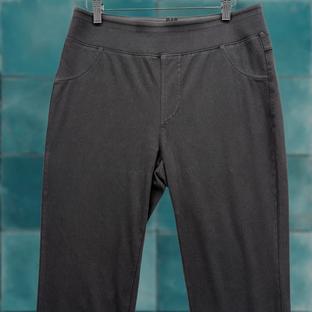 Vintage HALARA Leggings Womens L Black High Rise Twill Jegging Pockets NWT Size 36" / US 14 / IT 50 - 1 Thumbnail