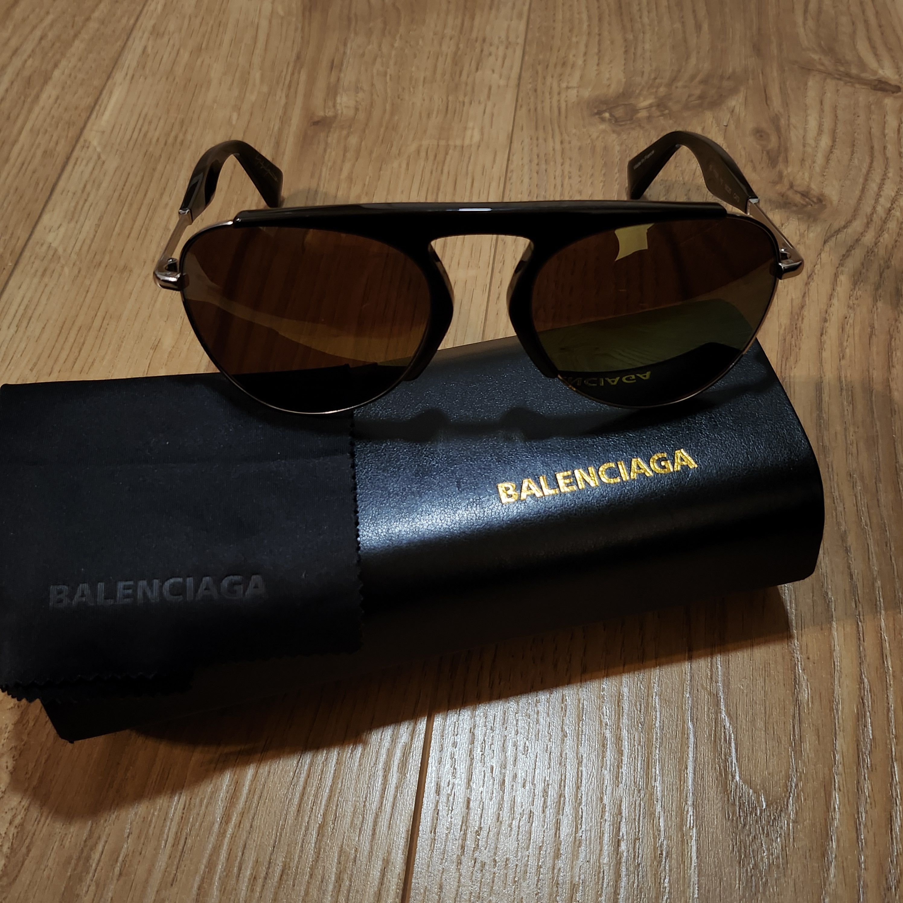 Balenciaga × Yohji Yamamoto Yohji Yamamoto Sunglasses YY 7001 Size ONE SIZE - 2 Thumbnail