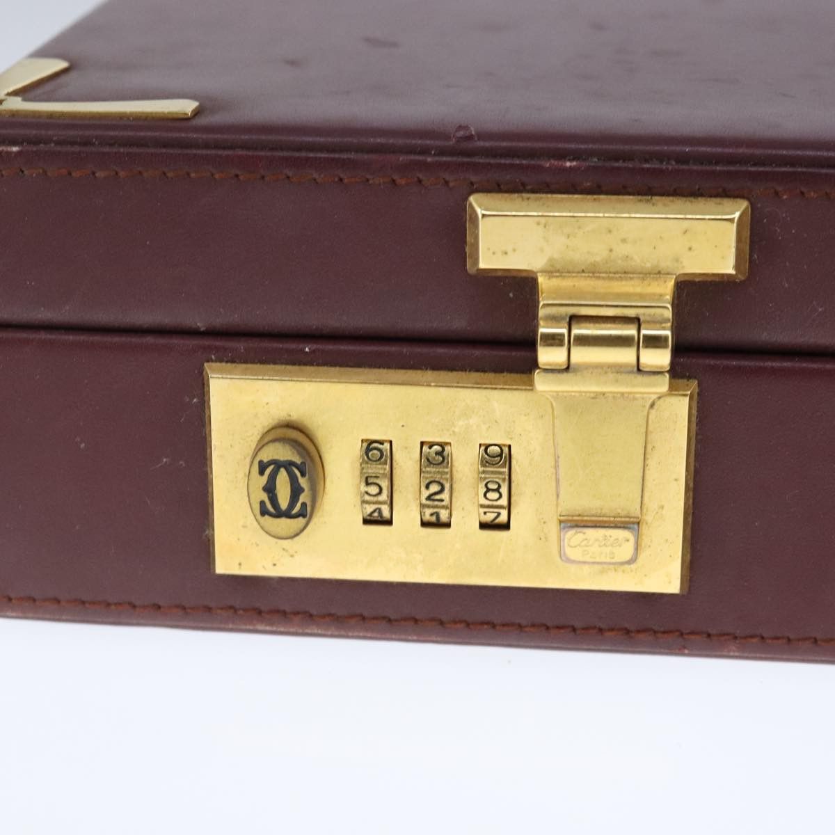 Cartier Cartier Trunk Leather Bordeaux Gold Size ONE SIZE - 15 Thumbnail