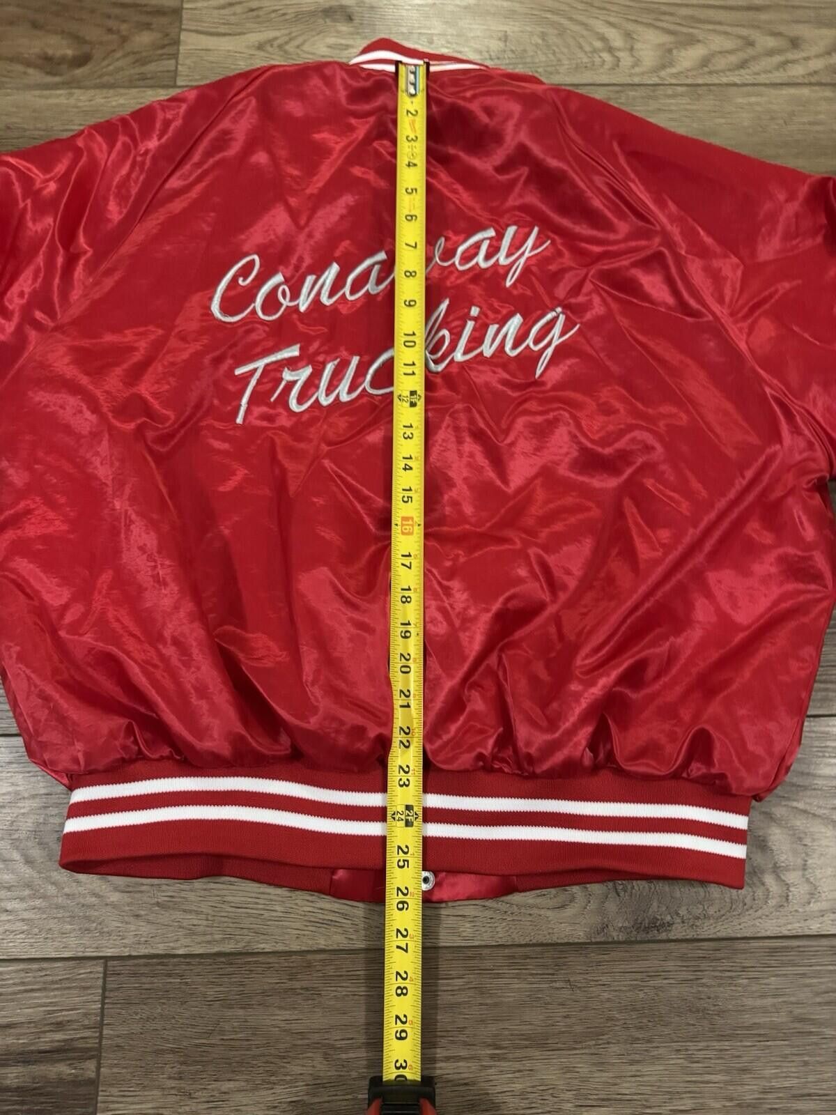 Other Vintage 70s 80s Trucking Red Satin Bomber Snap Jacket XXL Size US XXL / EU 58 / 5 - 7 Thumbnail