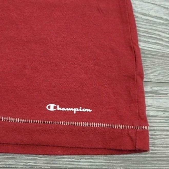 Champion Champion Shirt Women L Colorblock Slub Crew Neck Short Sleeve Jersey T-Shirt Red Size 36" / US 14 / IT 50 - 5 Thumbnail