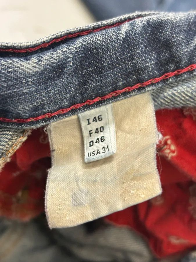 Marithe + Francois Girbaud 1990s Marithé + François Girbaud Navy Denim Cargo Jeans Size US 31 - 8 Thumbnail