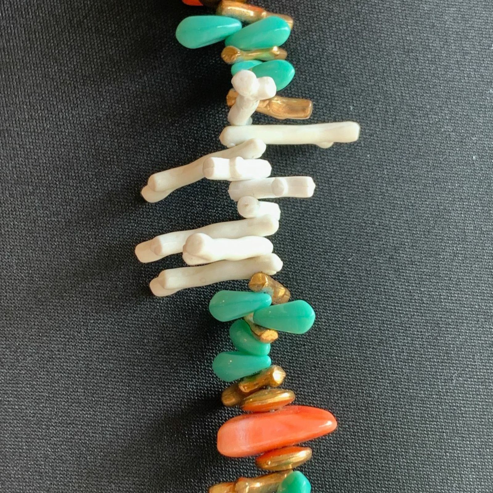Miriam Haskell Miriam Haskell Branch Coral Turquoise Gold Tone Necklace Size ONE SIZE - 2 Thumbnail