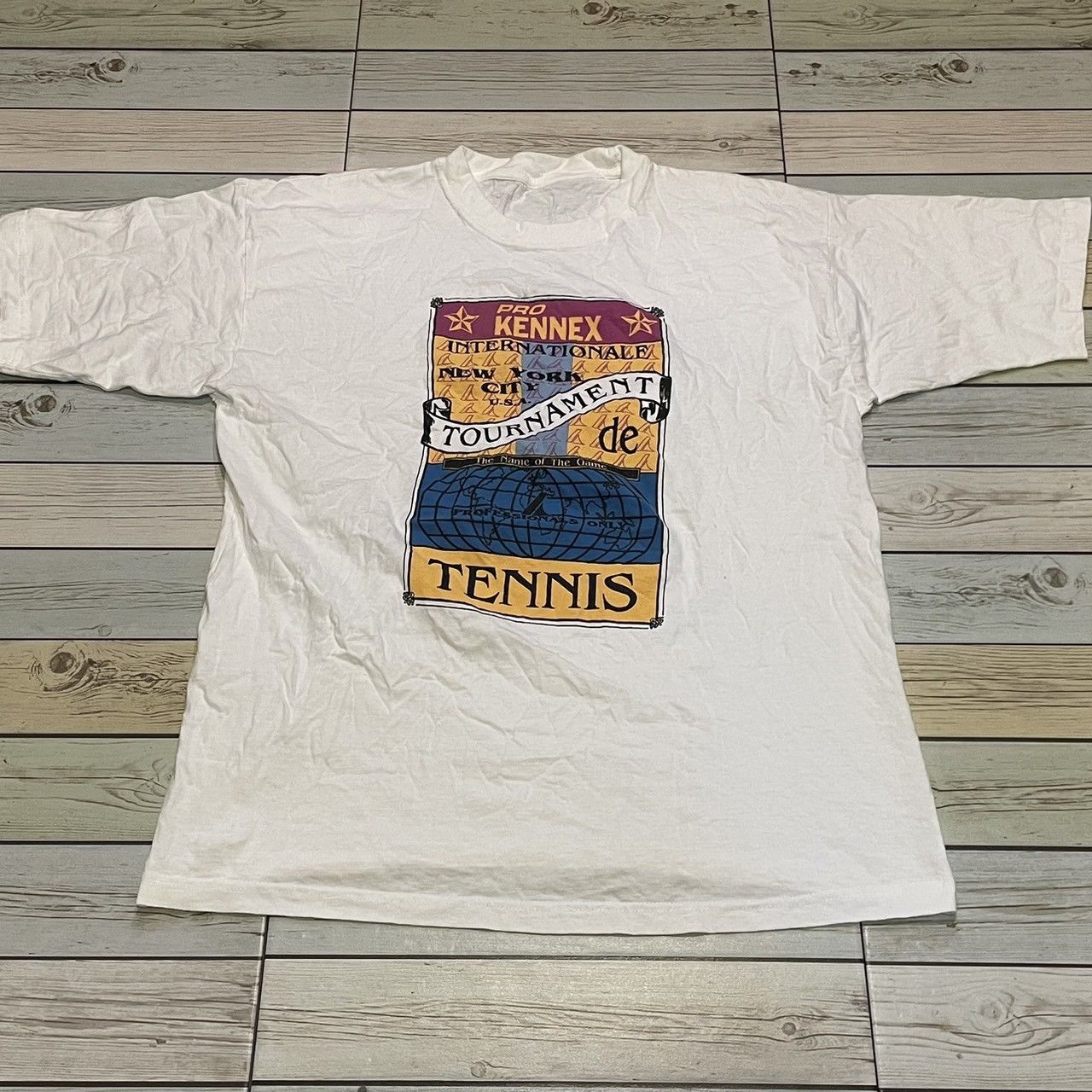 Other Rare Vintage Pro Kennex Tournament Tennis Tee Grand Slam Size US L / EU 52-54 / 3 - 1 Thumbnail