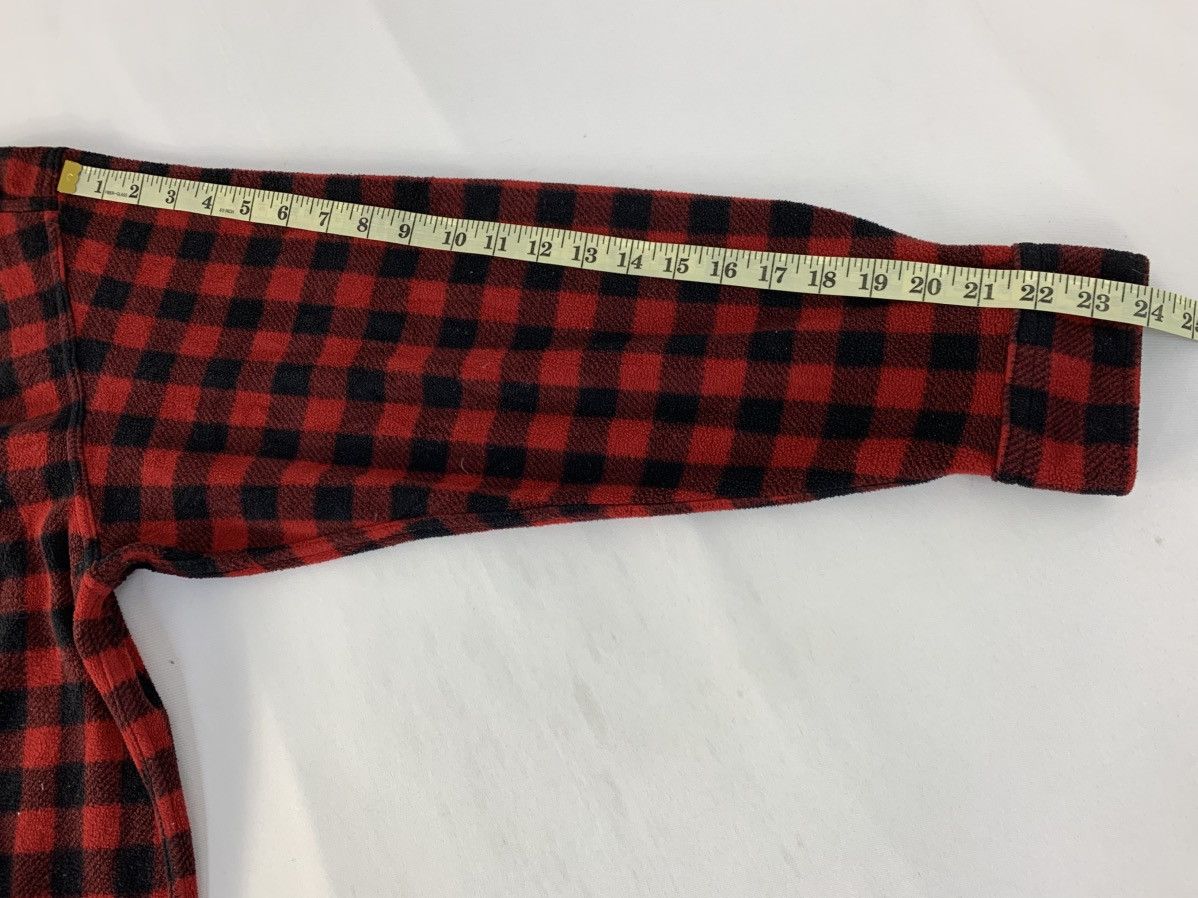 Vintage Vintage Style Japanese Fleece Button Up Shadow Plaid Checked Size US XL / EU 56 / 4 - 12 Thumbnail