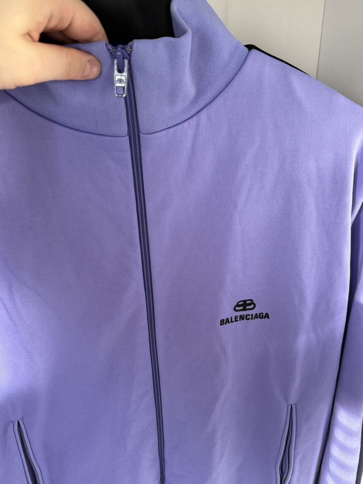 Balenciaga ⛔️Balenciaga purple track zip hoodie 38 Size S / US 4 / IT 40 - 2 Thumbnail