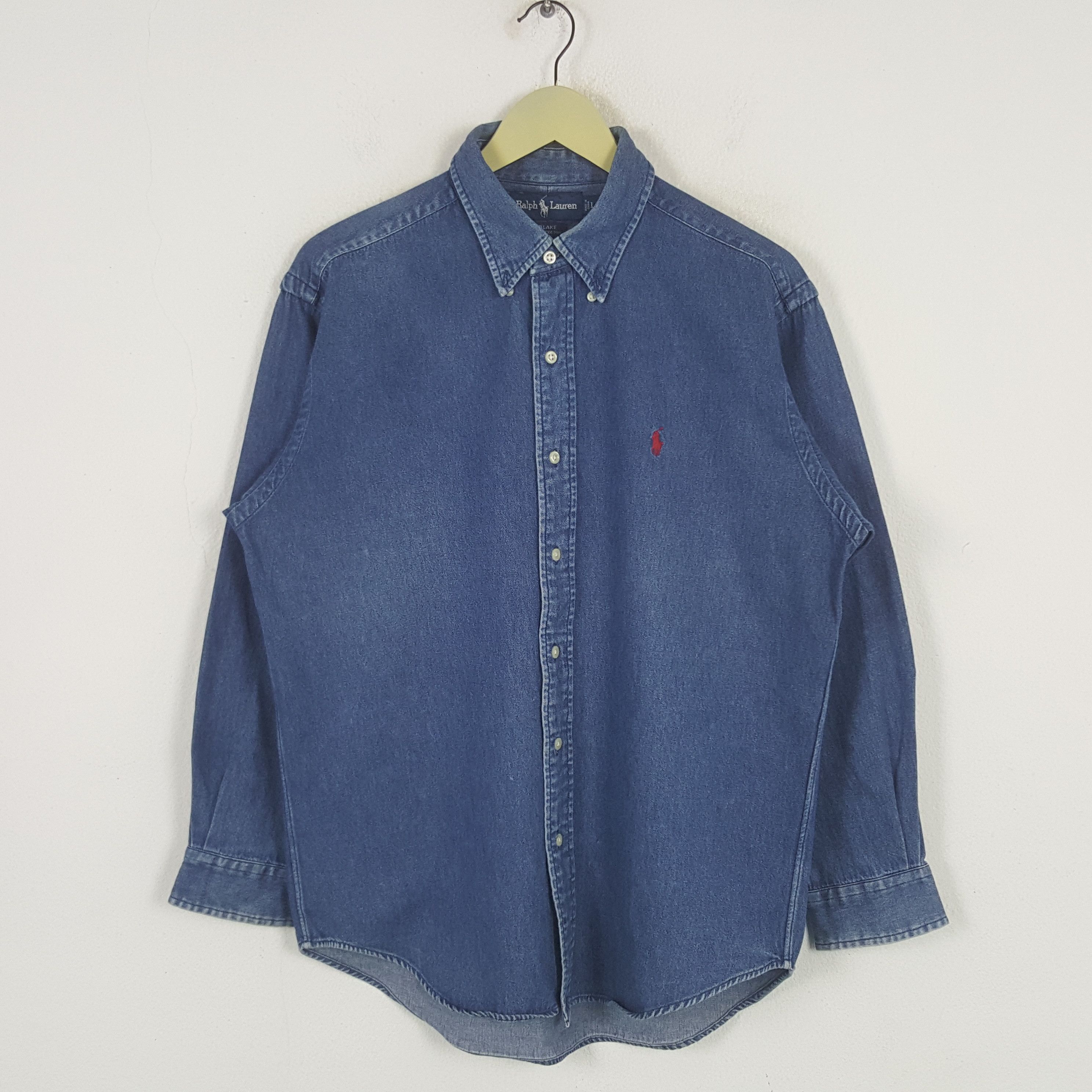 Polo Ralph Lauren Vintage POLO RALPH LAUREN Denim Button Up Shirt Size US L / EU 52-54 / 3 - 1 Thumbnail