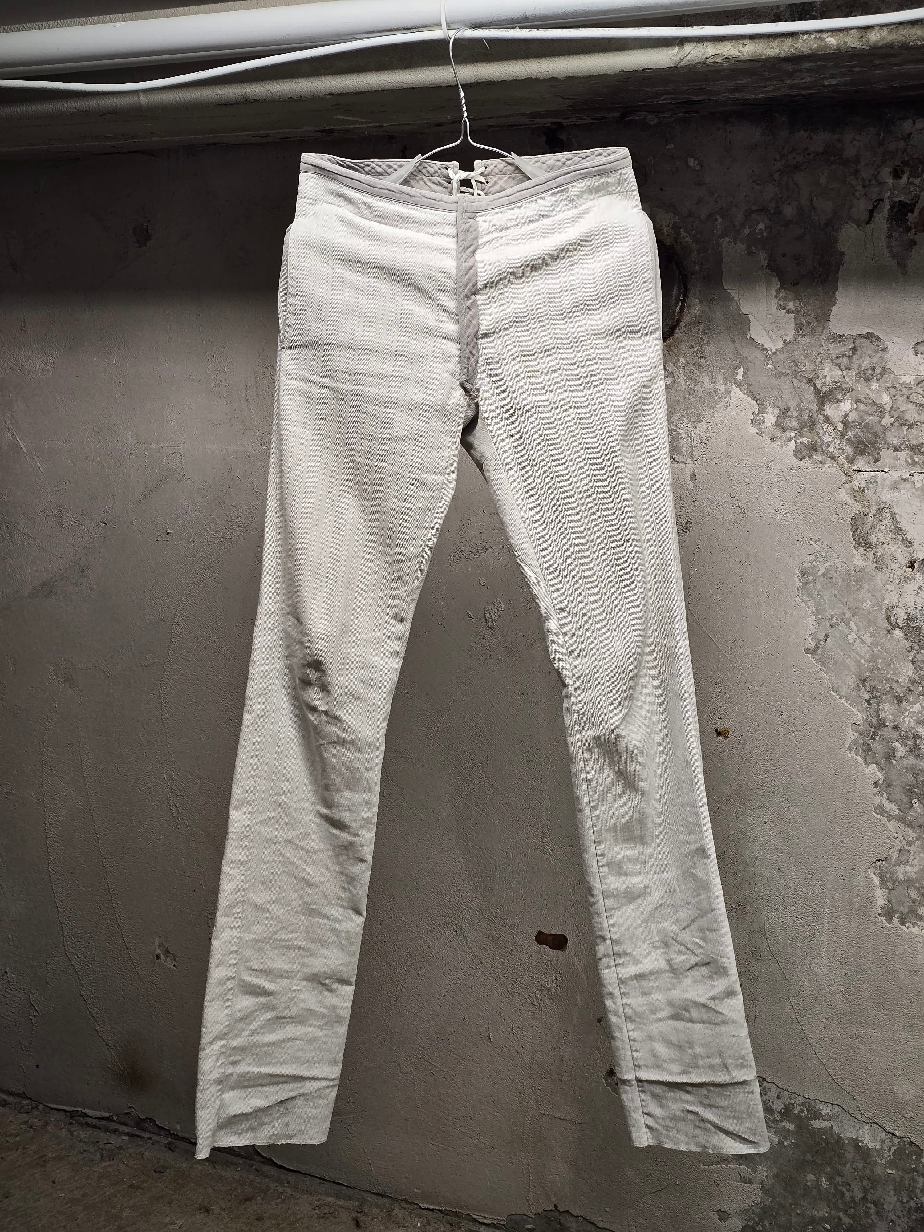 Carol Christian Poell Carol Christian Poell SS02 Corset Back Skinny Trousers Size 34S - 1 Thumbnail