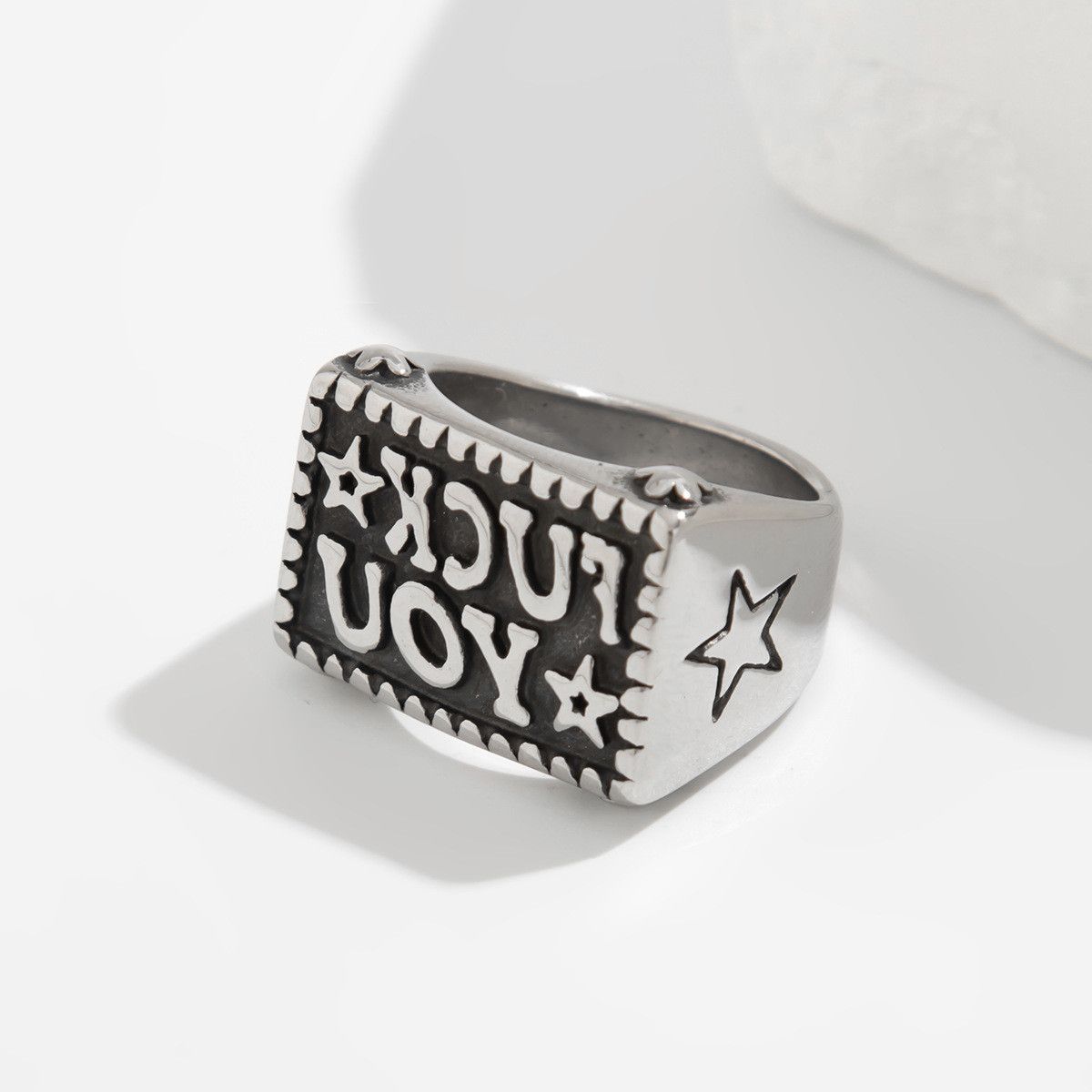 Jewelry Hip-hop Jewelry Rings Open Size Chrome Ring (Size 7-13) Size ONE SIZE - 3 Thumbnail