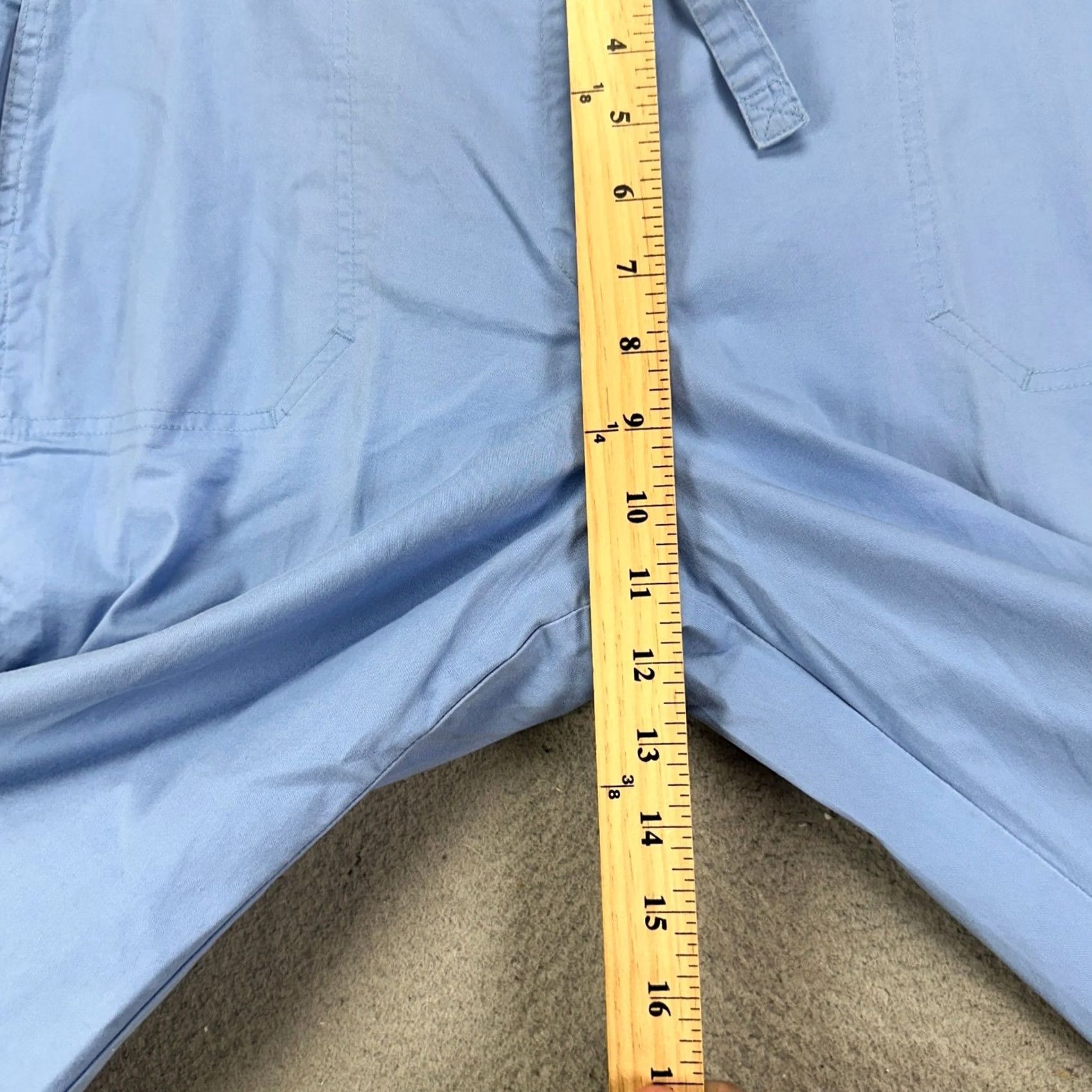 Vintage Sag Harbor Womens Khaki Pants 12P Petite Blue Flat Front Stretch Belted - Sag Harbor Pants Women 12P Blue Khaki Pants Casual Womens Size 34" / US 12 / IT 48 - 7 Thumbnail